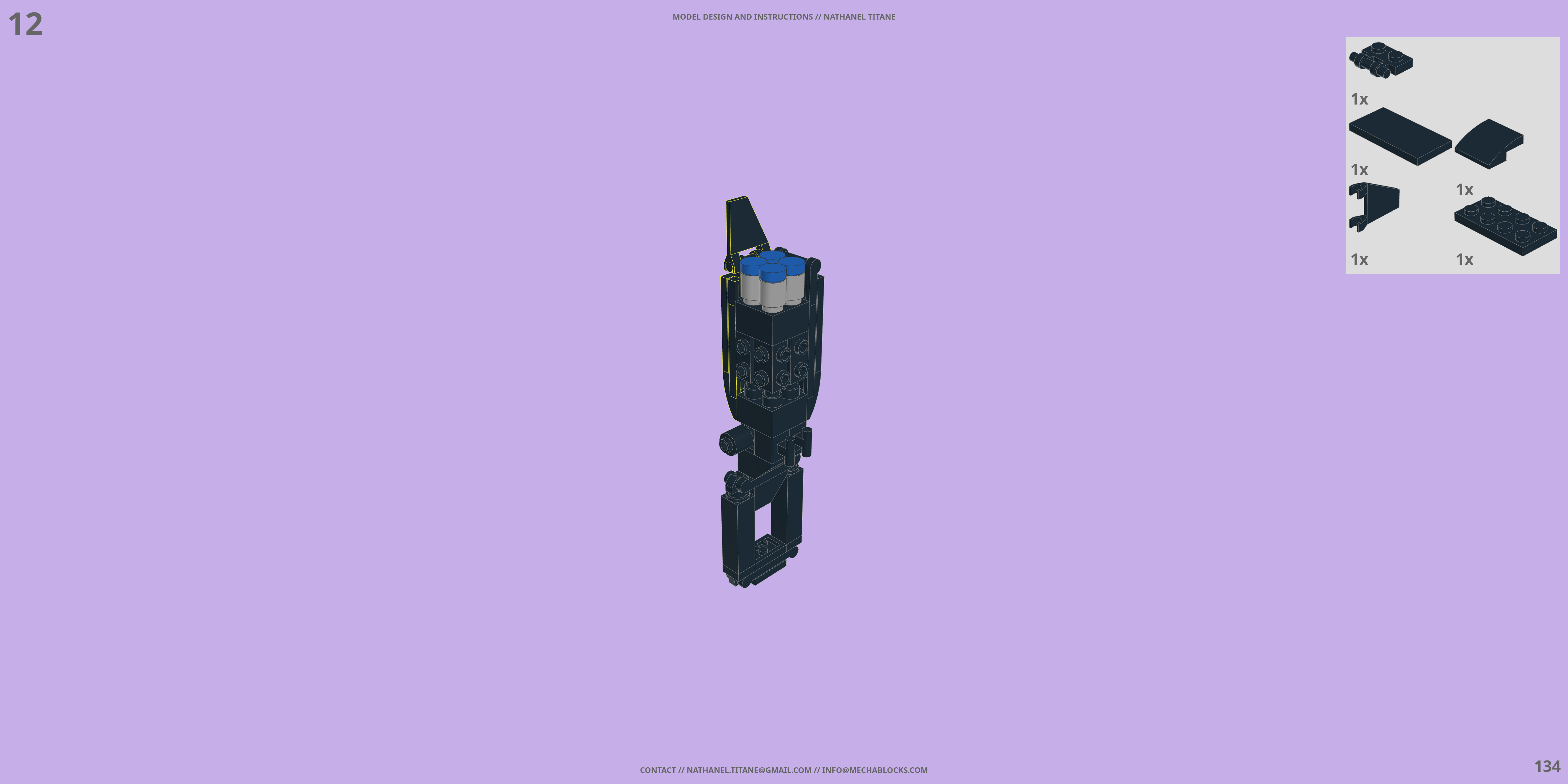 KX-7259 LANCER // TITAN LEGO® MOC - Instruction Sample - Page 5