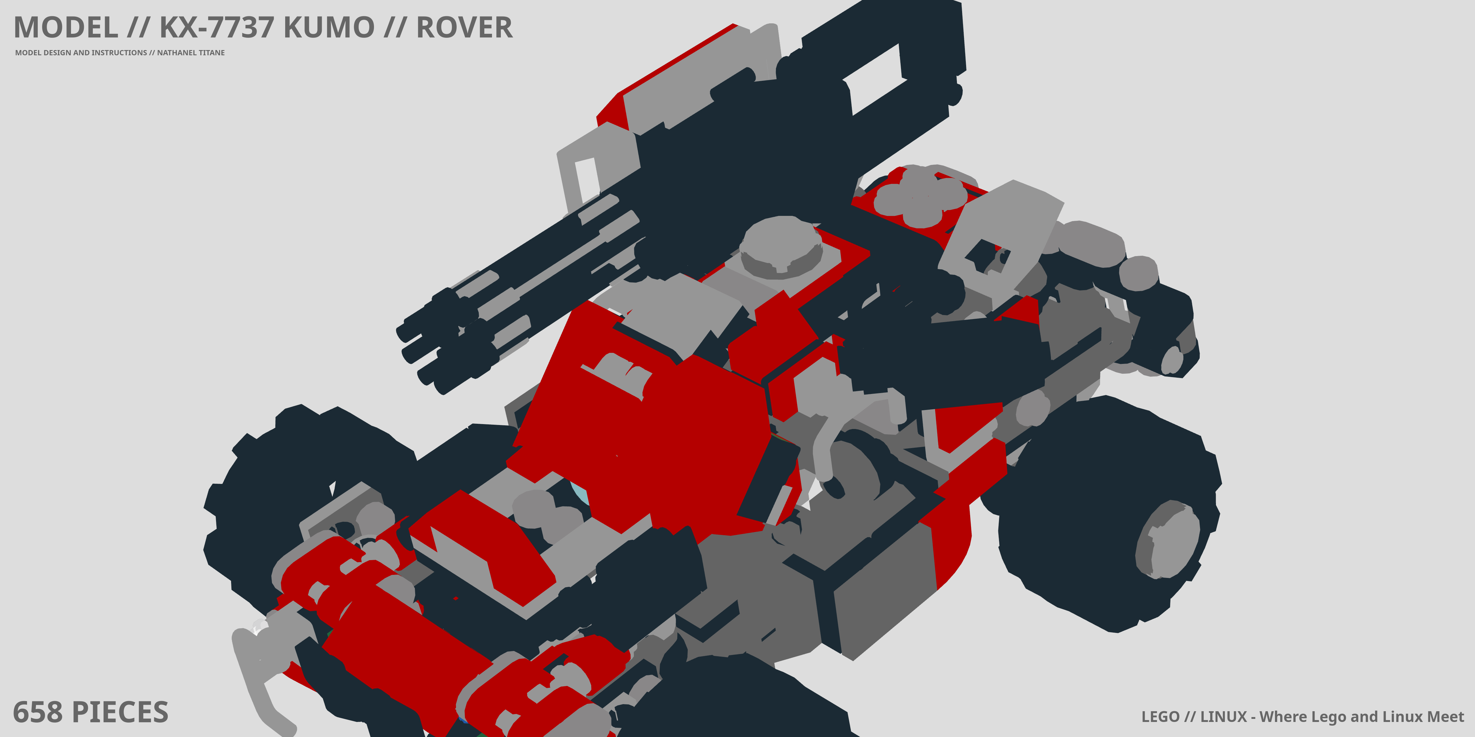 KX-7737 KUMO // ROVER LEGO® MOC - Instruction Sample - Page 1