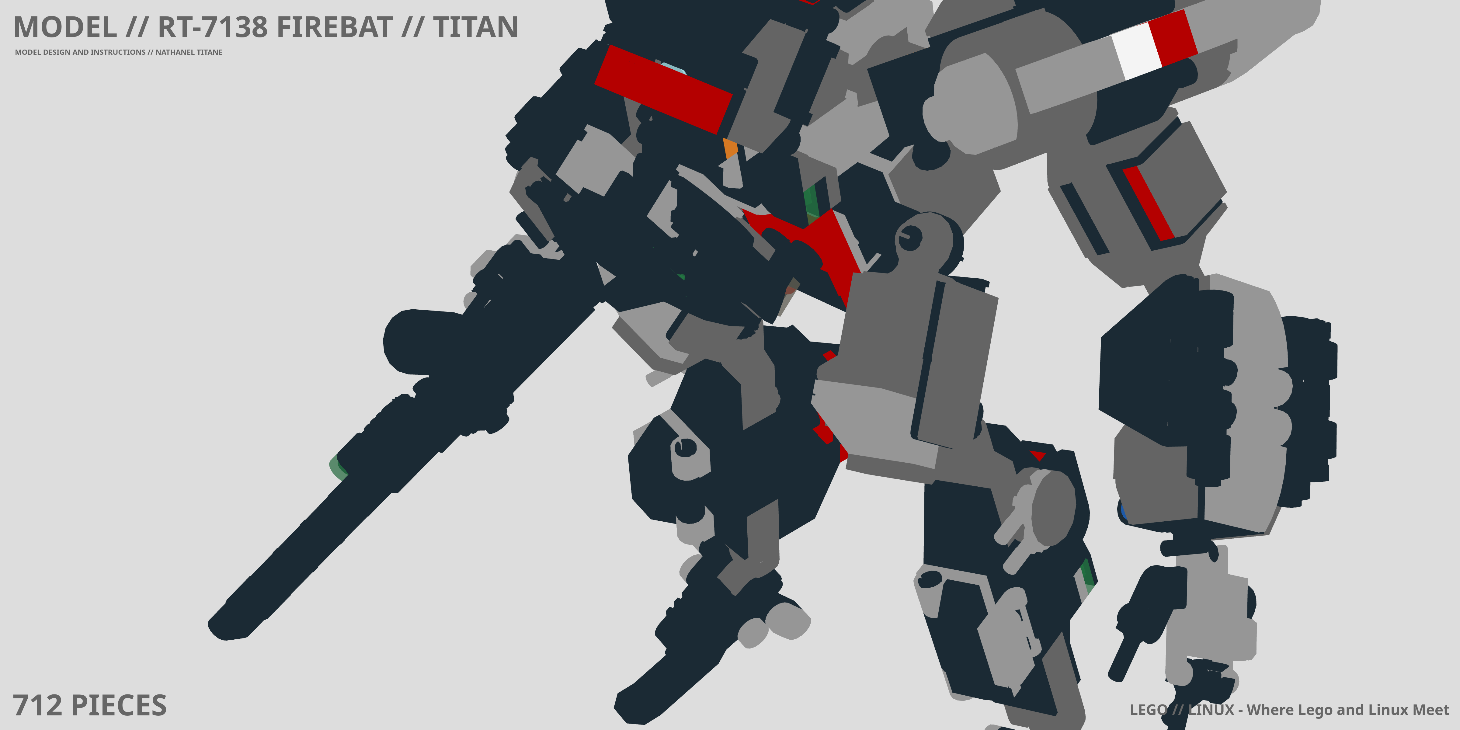 RT-7138 FIREBAT // TITAN LEGO® MOC - Instruction Sample - Page 1