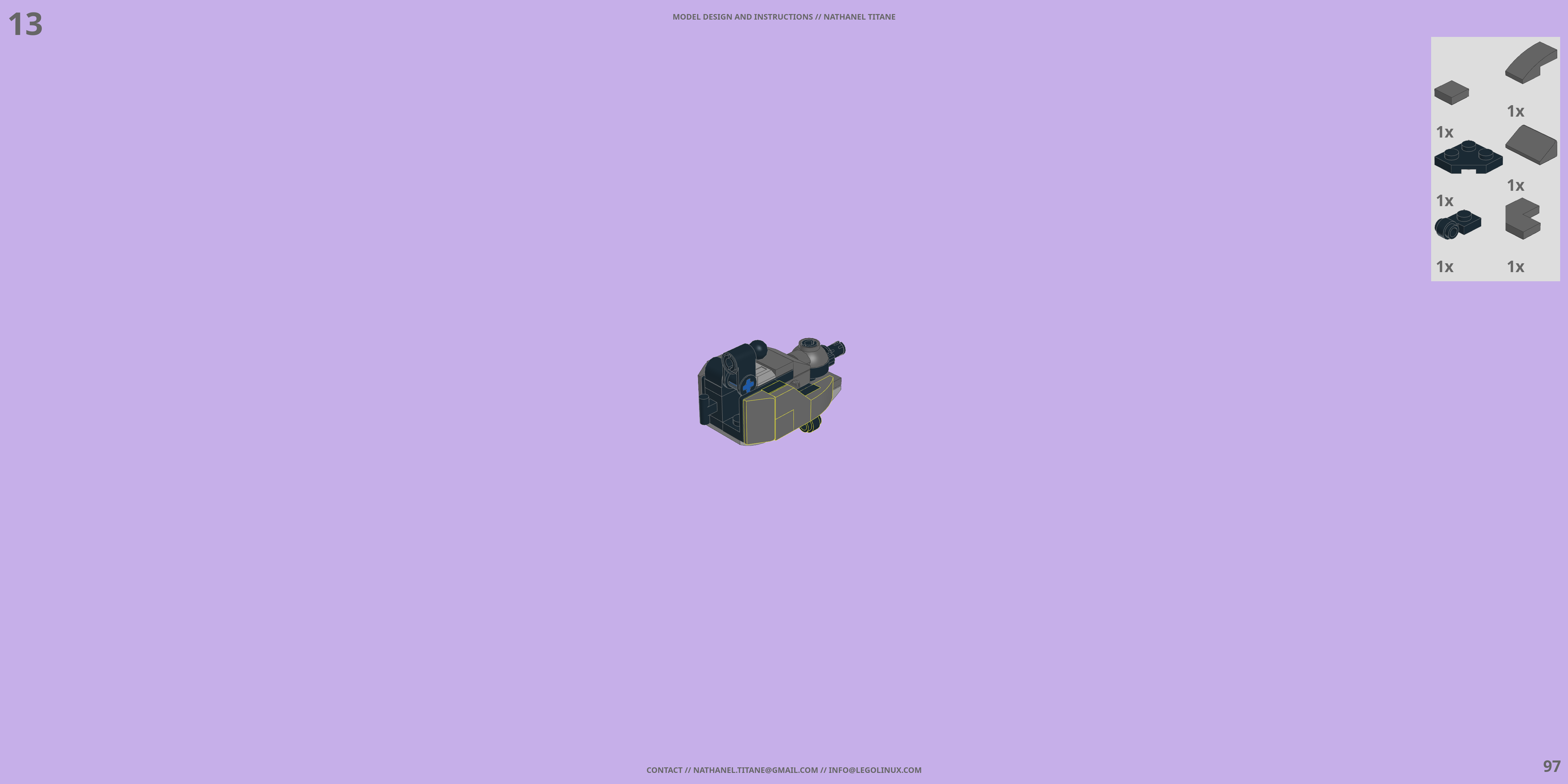 RT-7139 ROTOR // ROVER LEGO® MOC - Instruction Sample - Page 4