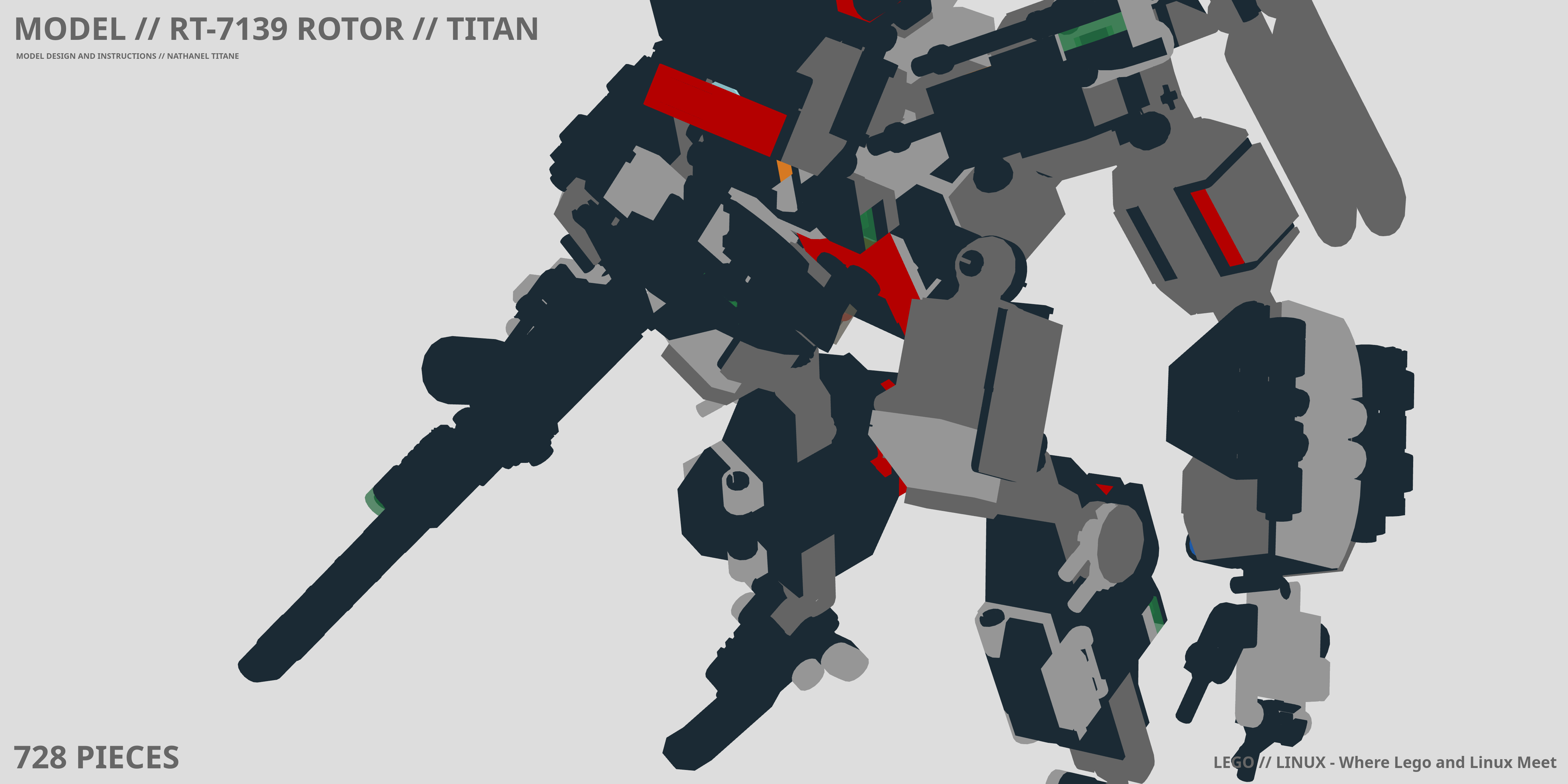 RT-7139 ROTOR // TITAN LEGO® MOC - Instruction Sample - Page 1