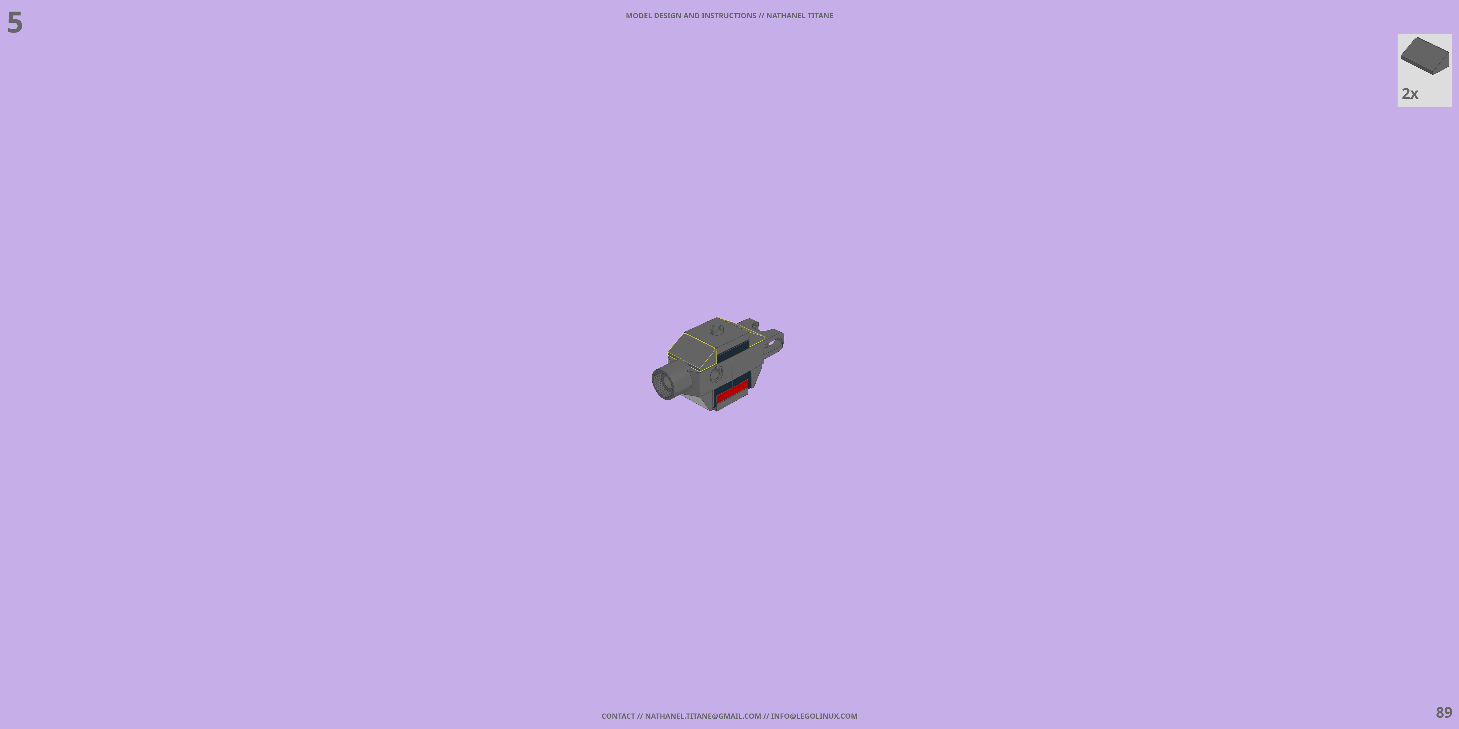 RV-9625 CYCLONE // ROVER LEGO® MOC - Instruction Sample - Page 4