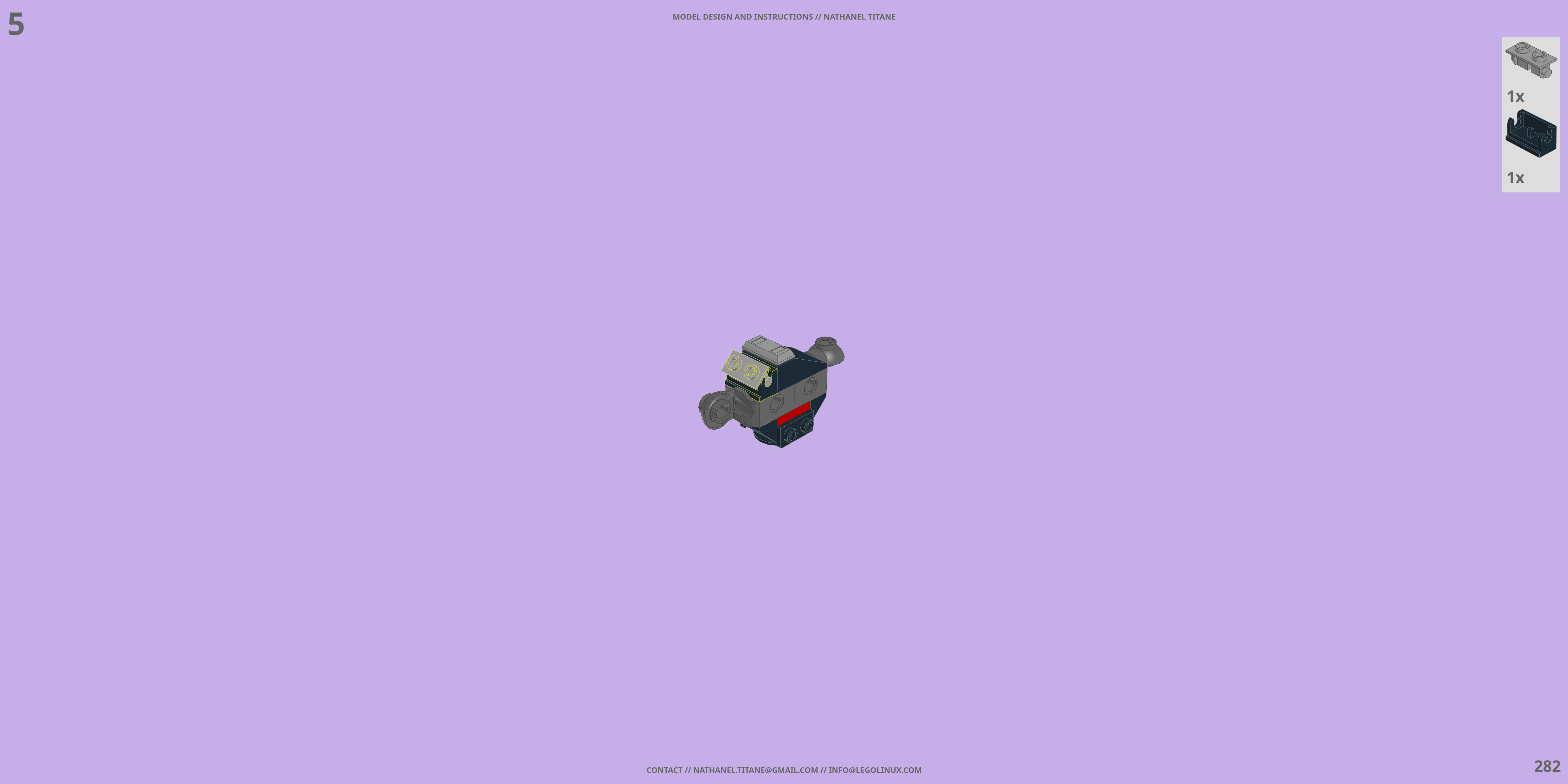 RV-9625 CYCLONE // ROVER LEGO® MOC - Instruction Sample - Page 6