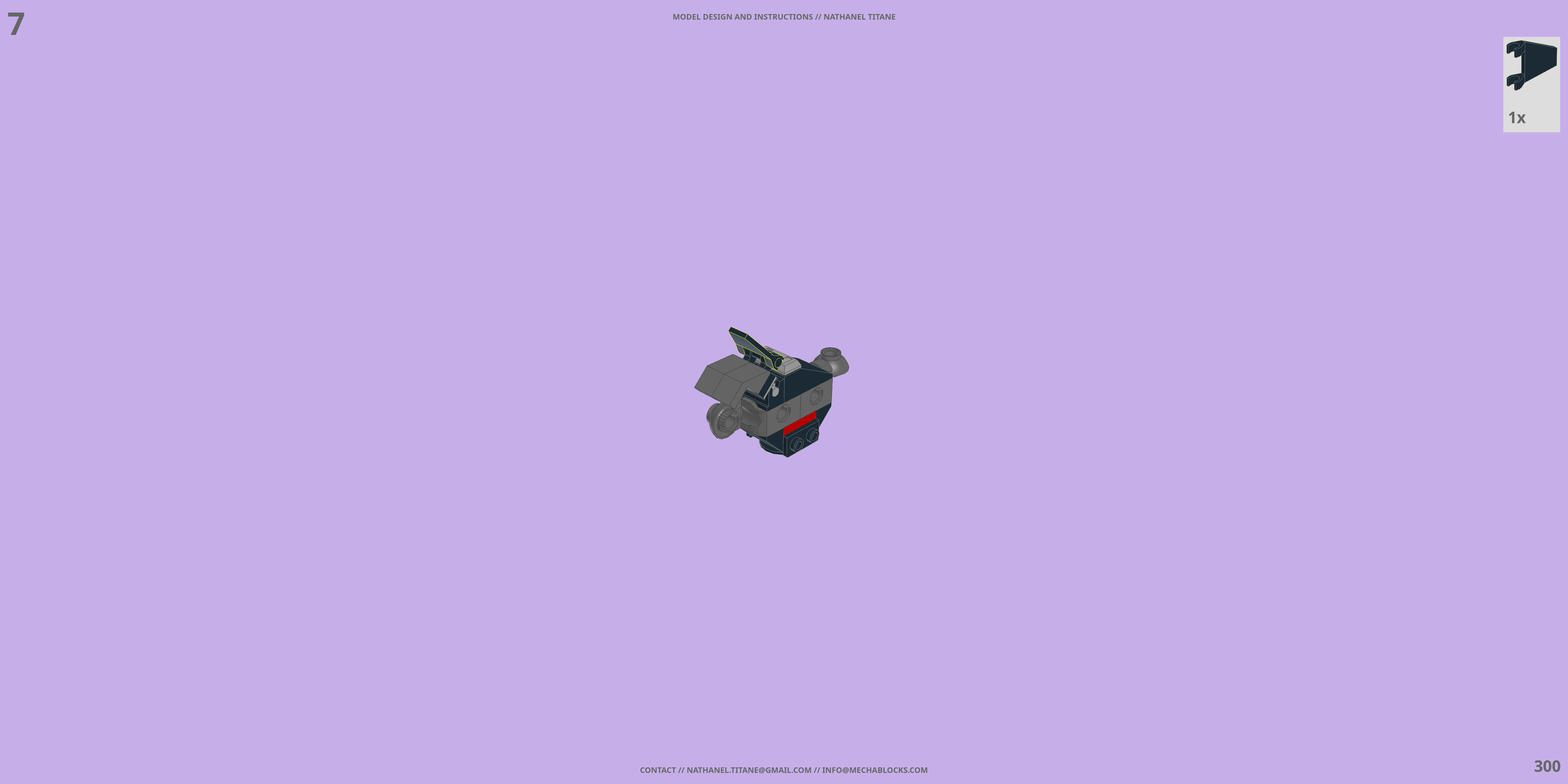 RV-9625 CYCLONE // TITAN LEGO® MOC - Instruction Sample - Page 6