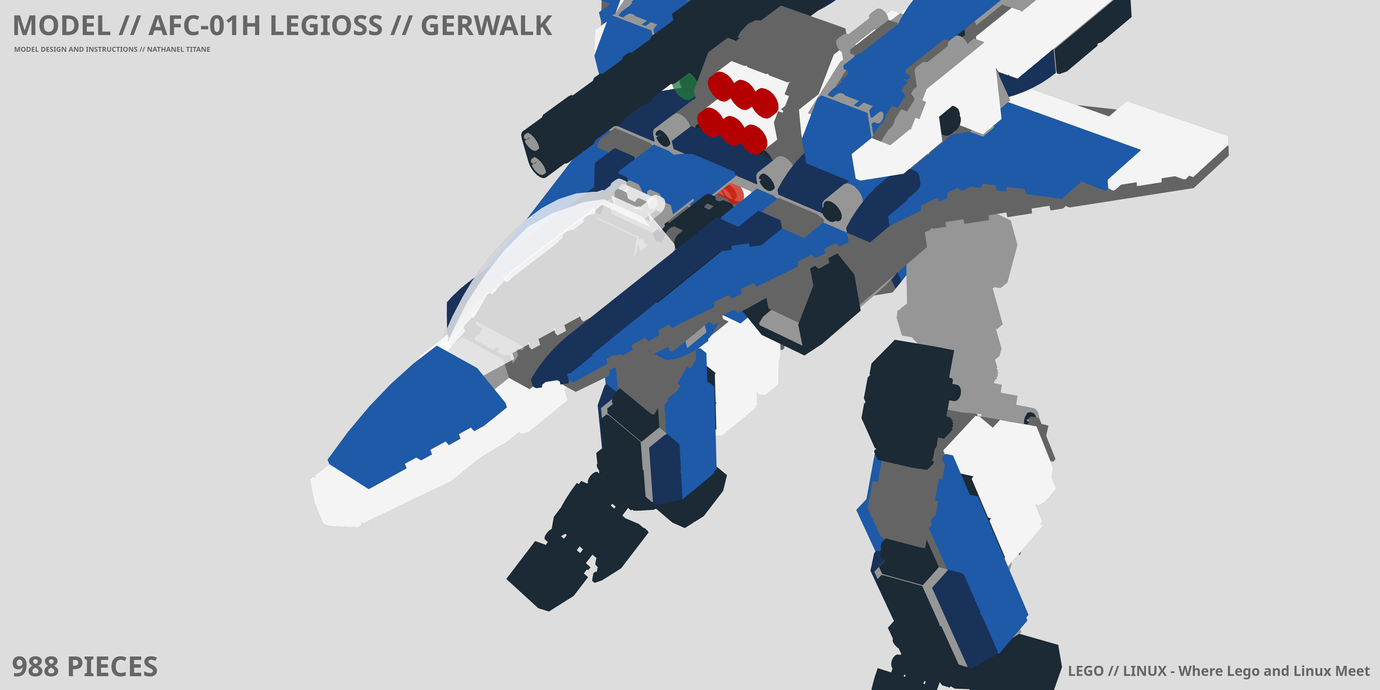 AFC-01H LEGIOSS // GERWALK LEGO® MOC - Instruction Sample - Page 1