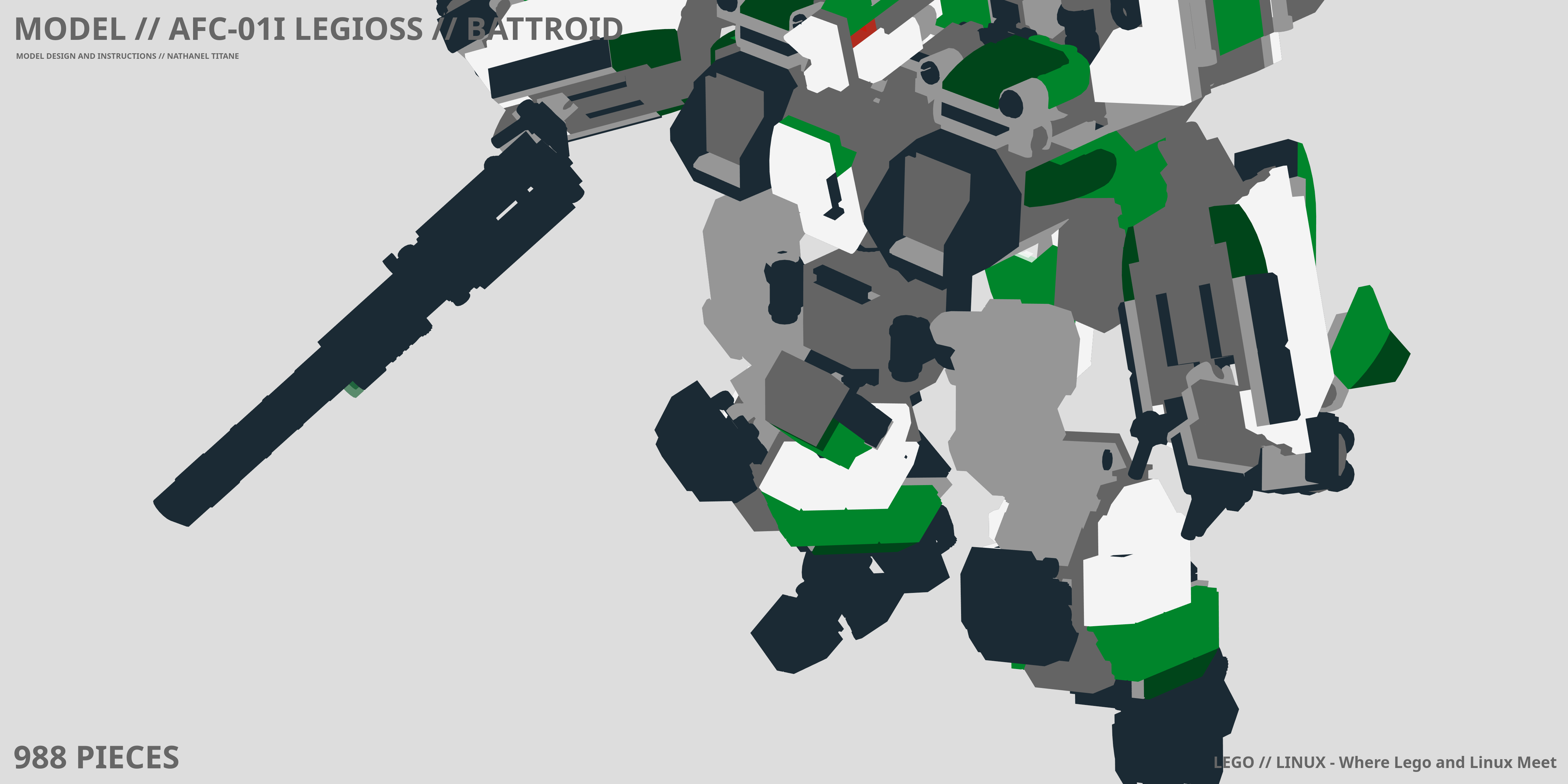 AFC-01I LEGIOSS // BATTROID LEGO® MOC - Instruction Sample - Page 1