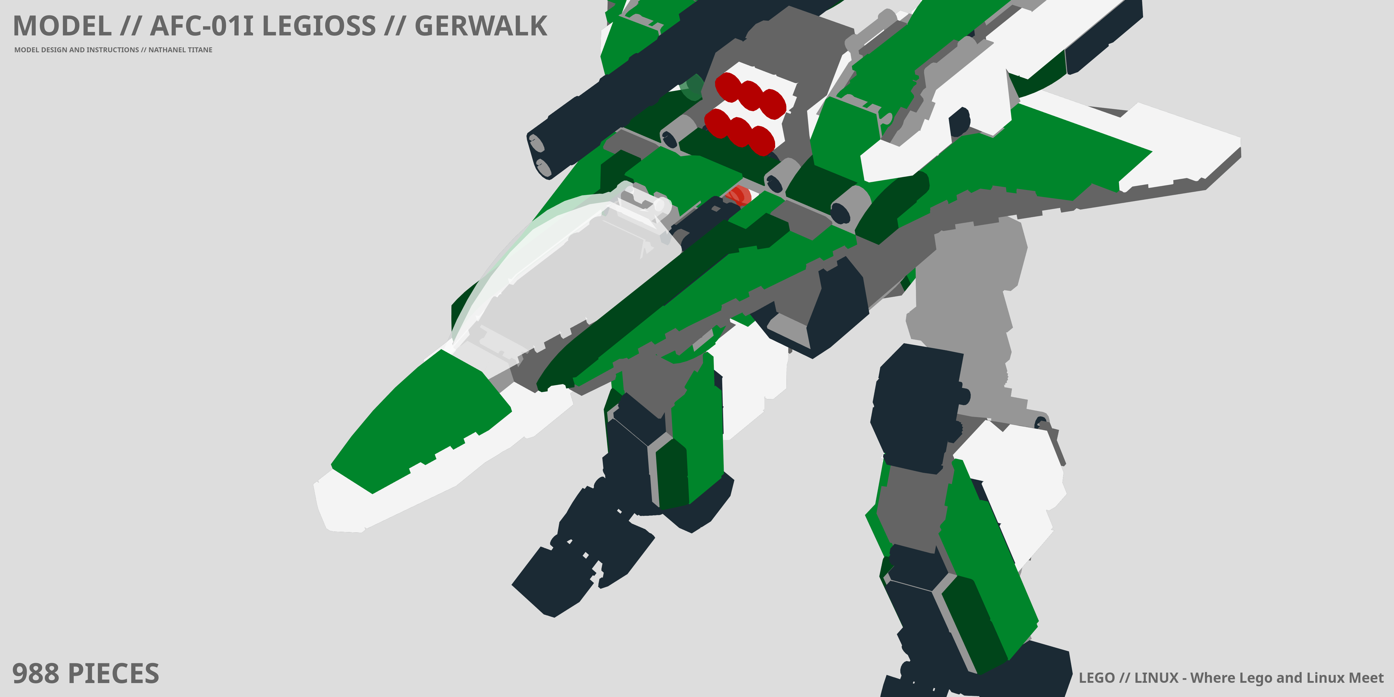 AFC-01I LEGIOSS // GERWALK LEGO® MOC - Instruction Sample - Page 1