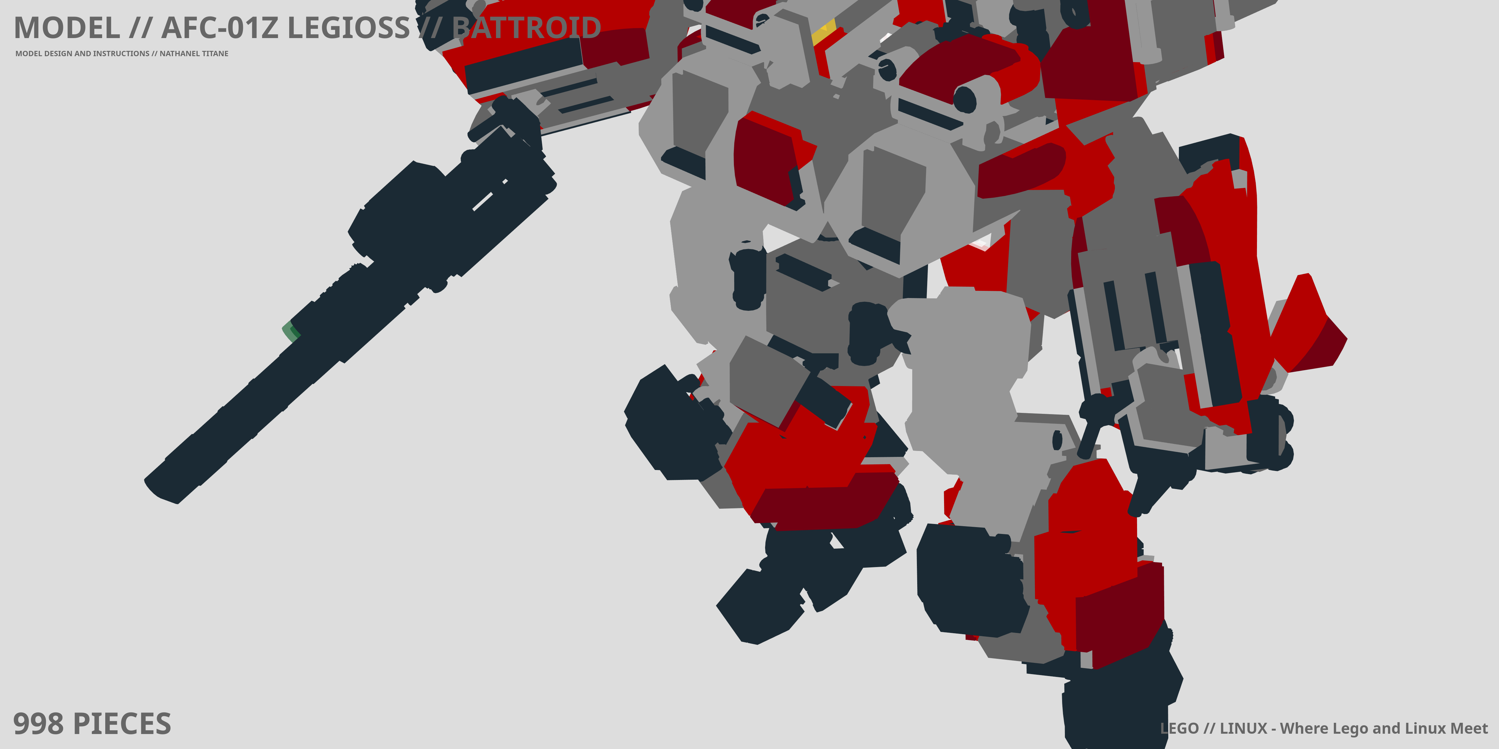 AFC-01Z LEGIOSS // BATTROID LEGO® MOC - Instruction Sample - Page 1