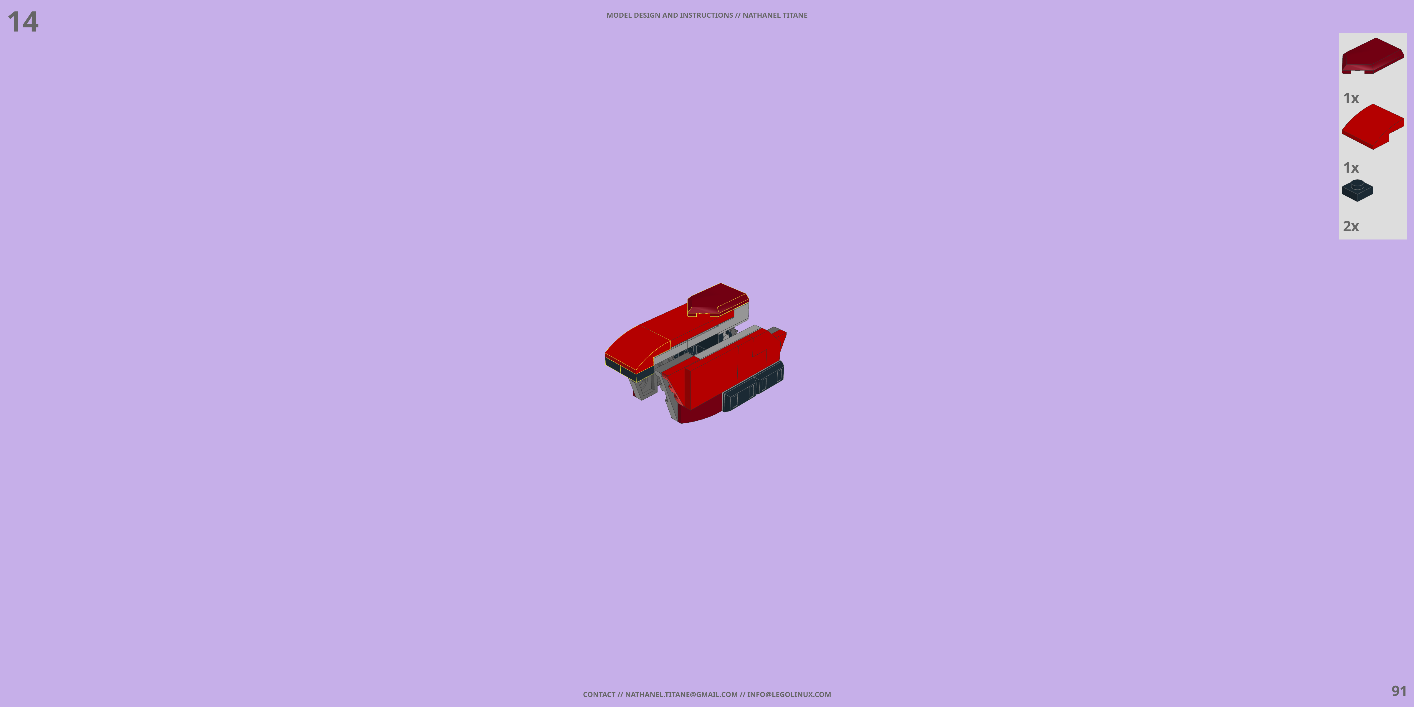 AFC-01Z LEGIOSS // FIGHTER LEGO® MOC - Instruction Sample - Page 4