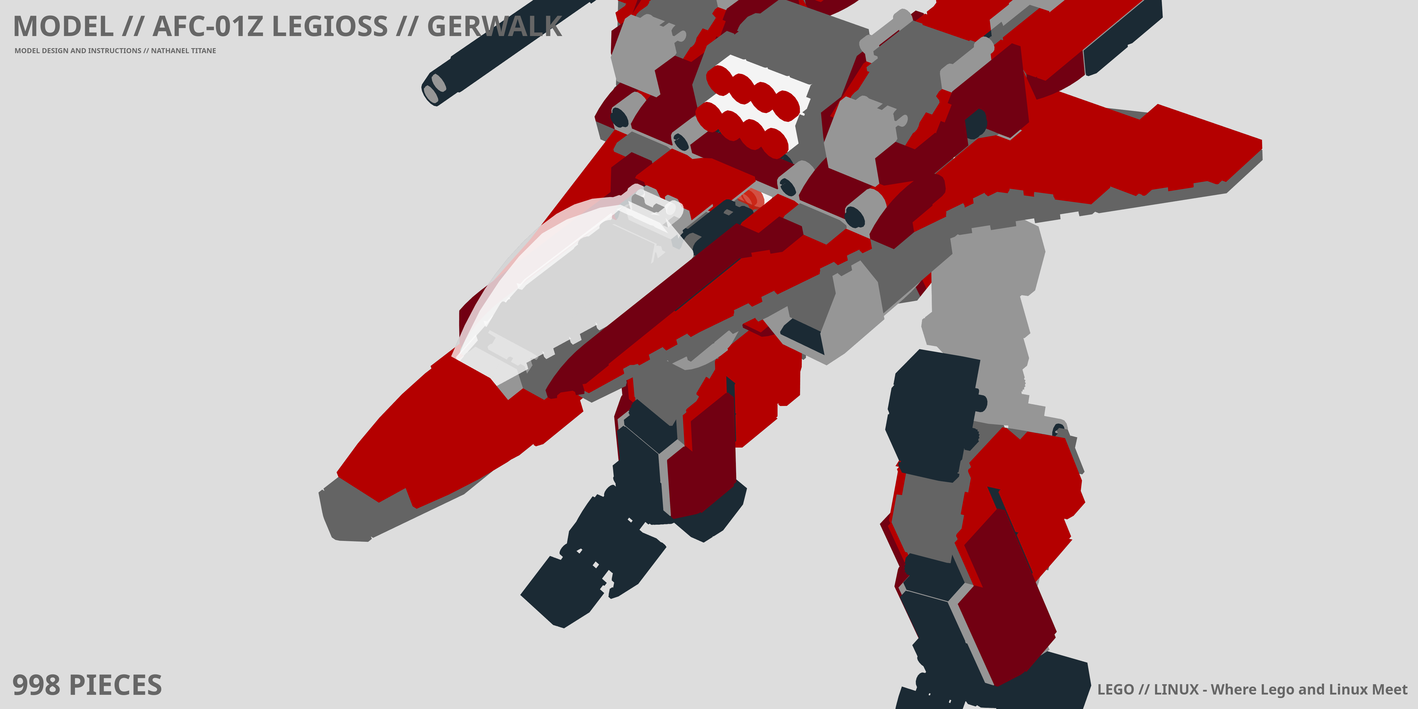 AFC-01Z LEGIOSS // GERWALK LEGO® MOC - Instruction Sample - Page 1