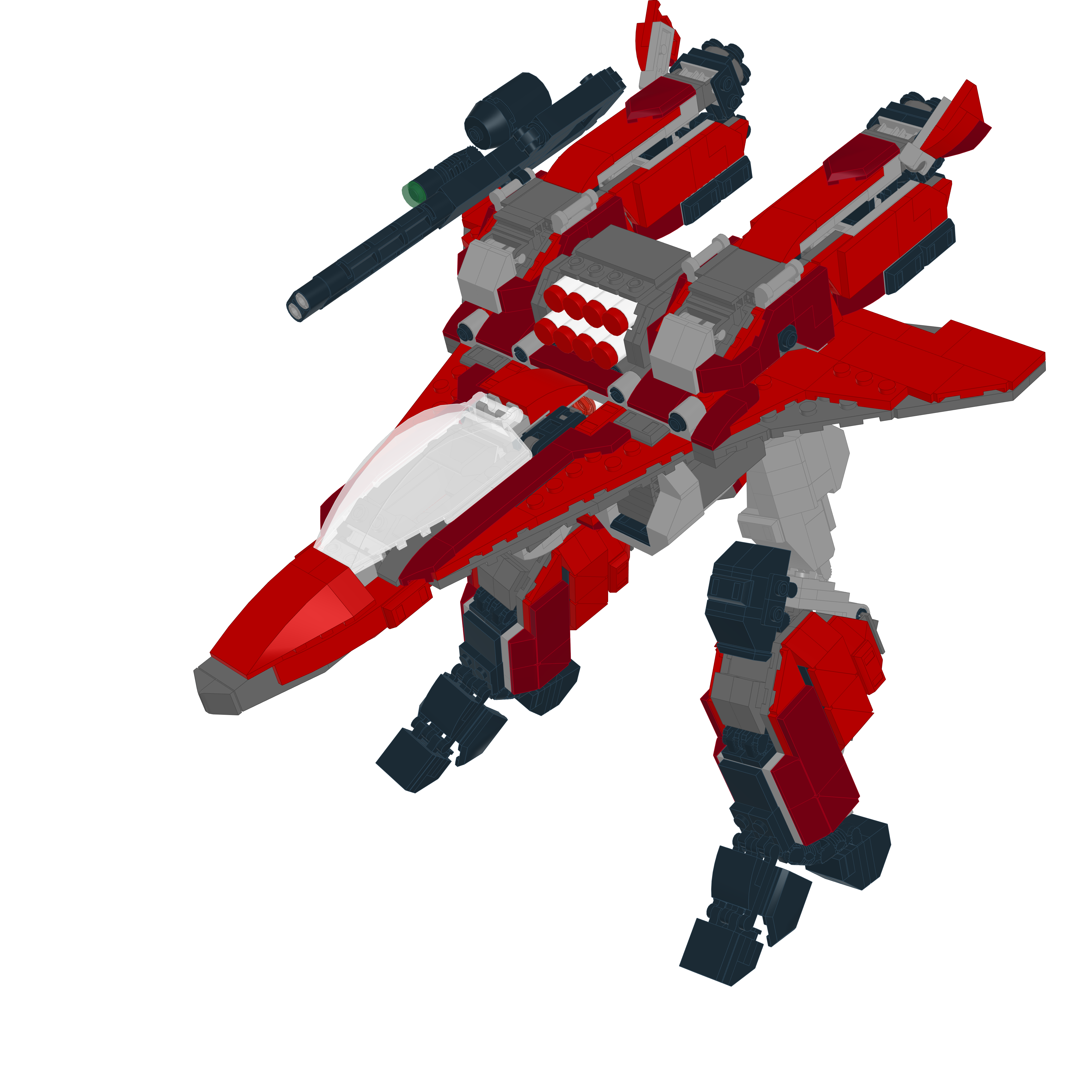 YF-19S ALPHA ONE // GERWALK LEGO® MOC - GERWALK