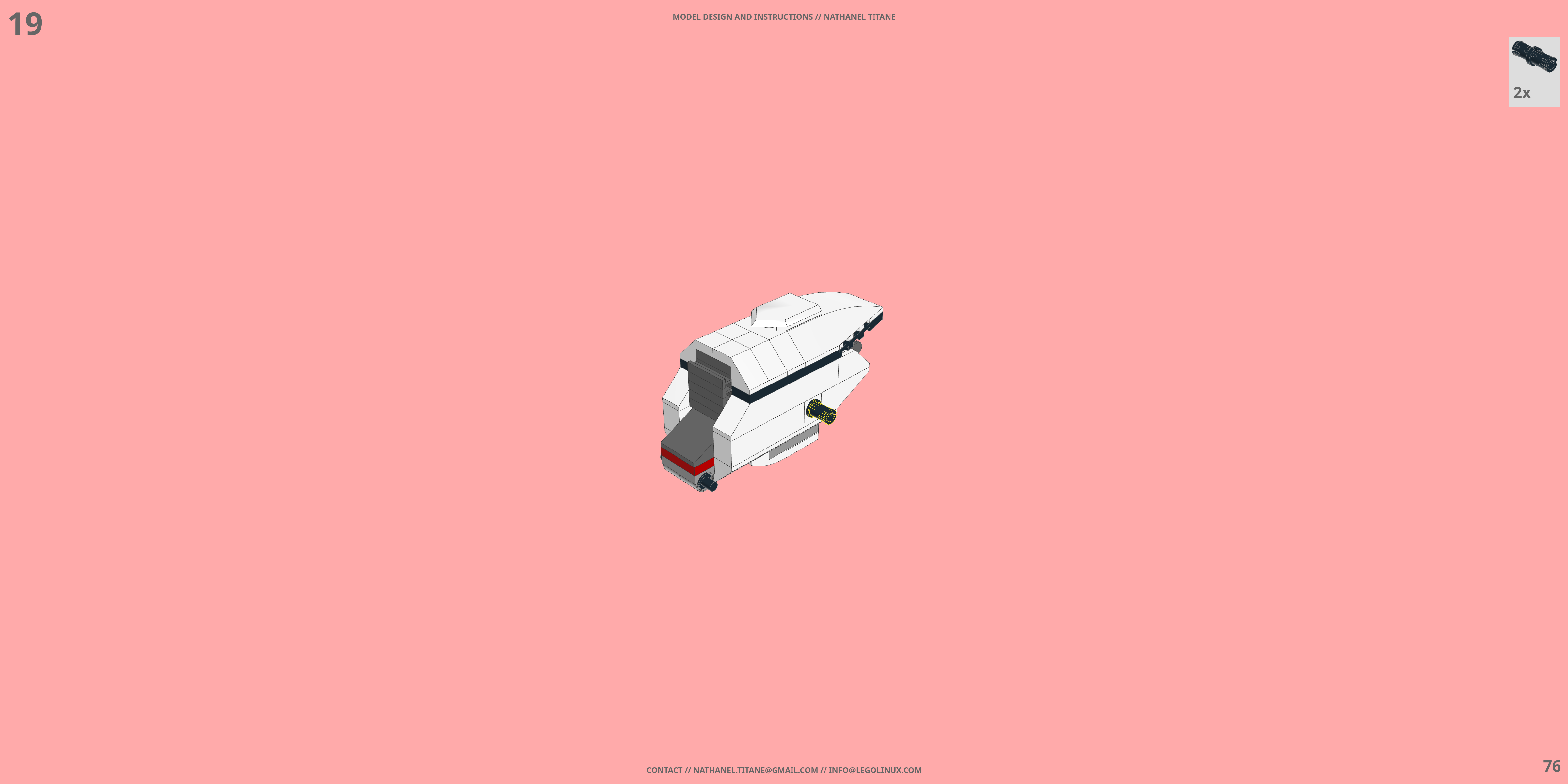 VF-11 THUNDERBOLT // FIGHTER LEGO® MOC - Instruction Sample - Page 2