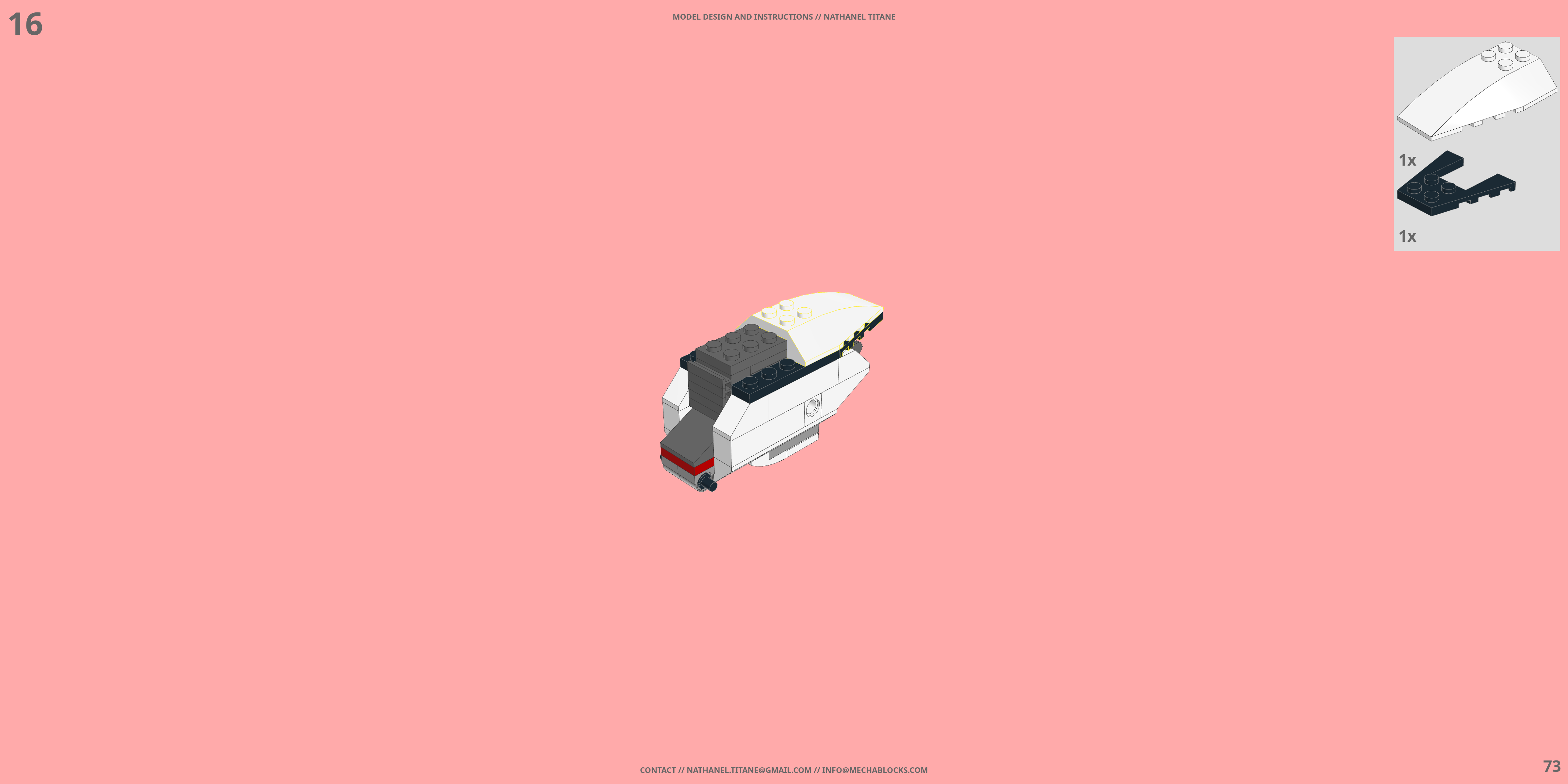 VF-11 THUNDERBOLT // FIGHTER LEGO® MOC - Instruction Sample - Page 2