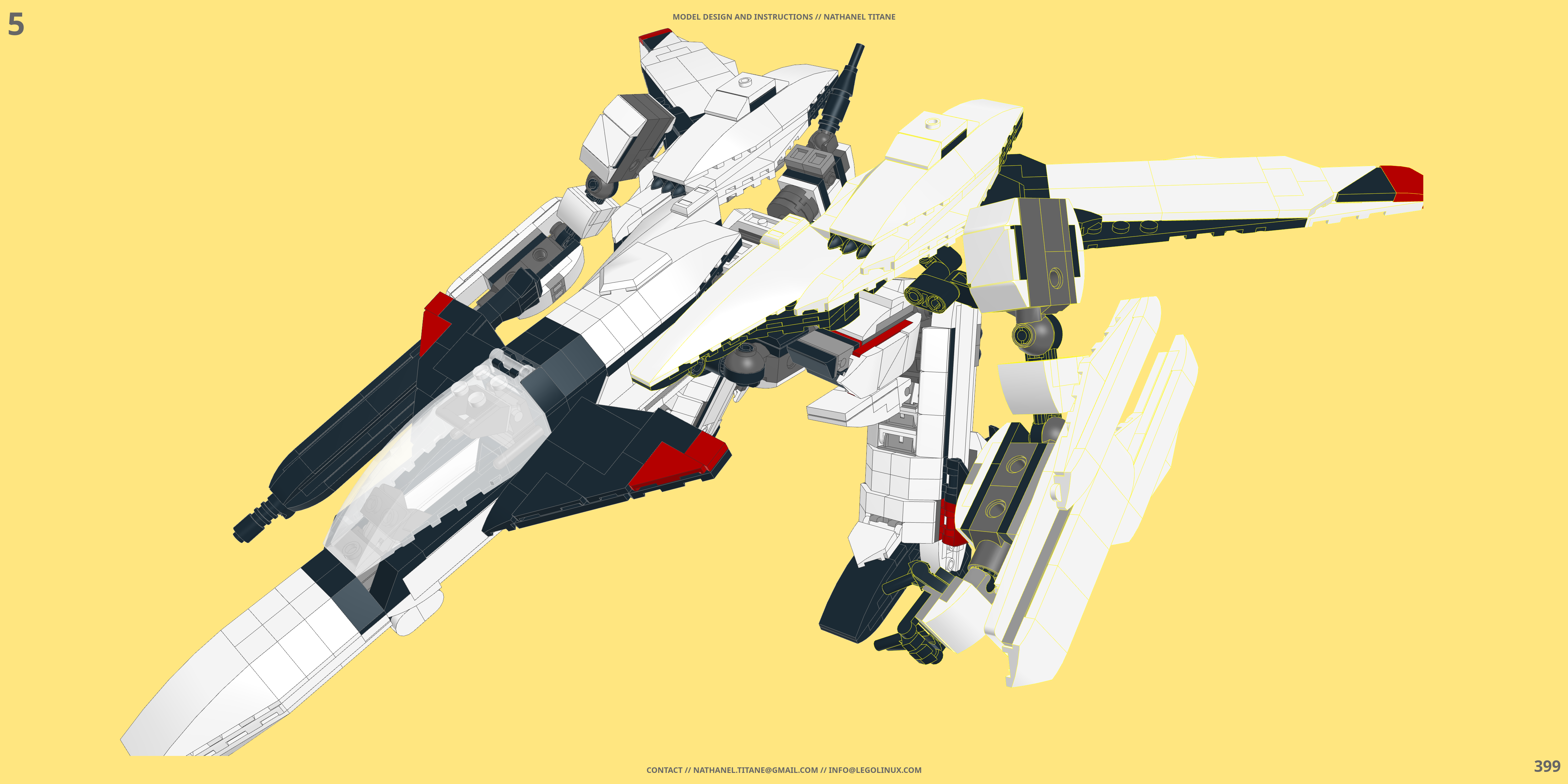 VF-11 THUNDERBOLT // GERWALK LEGO® MOC - Instruction Sample - Page 6