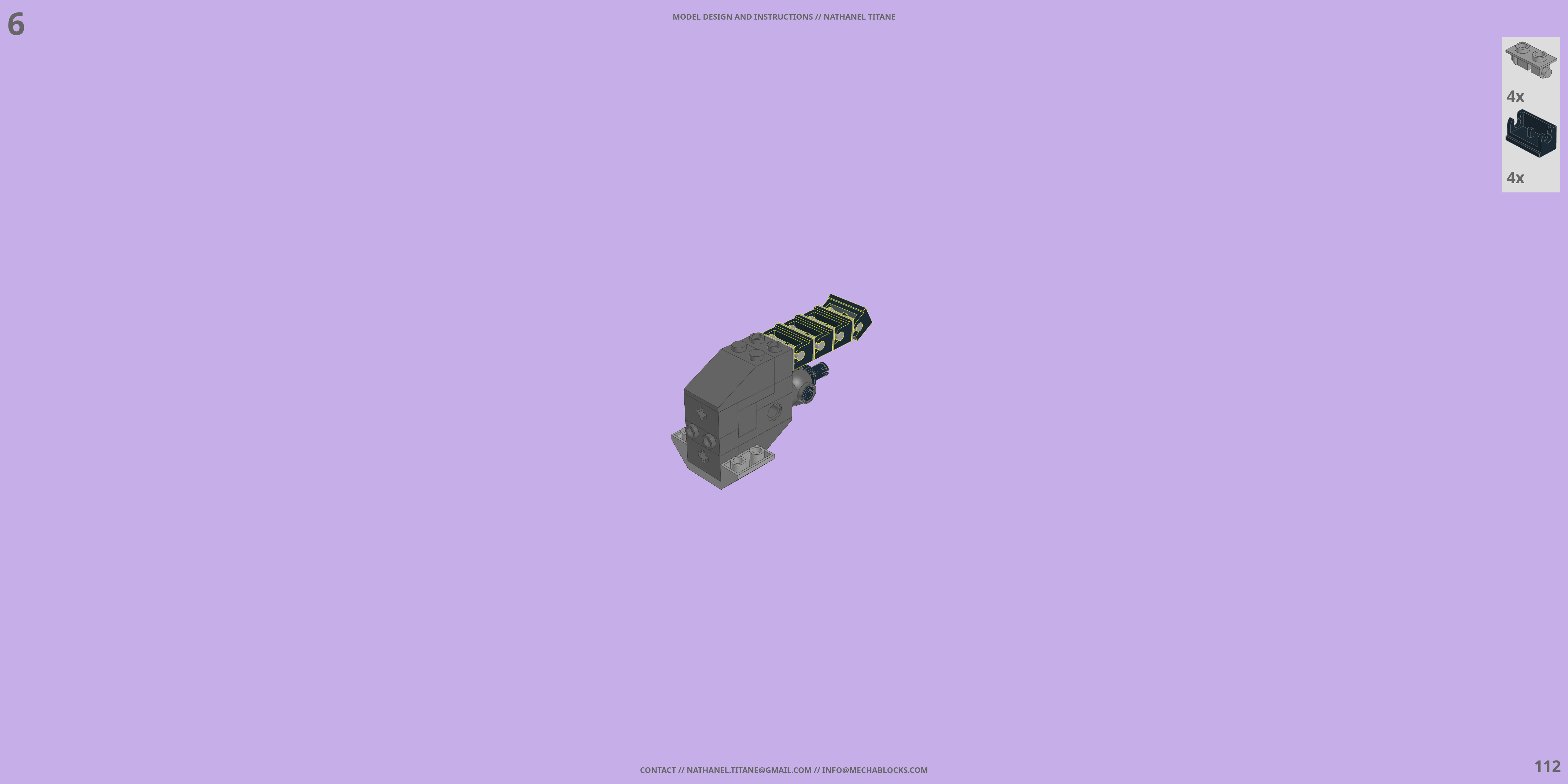 VF-171 NIGHTMARE PLUS // BATTROID LEGO® MOC - Instruction Sample - Page 4