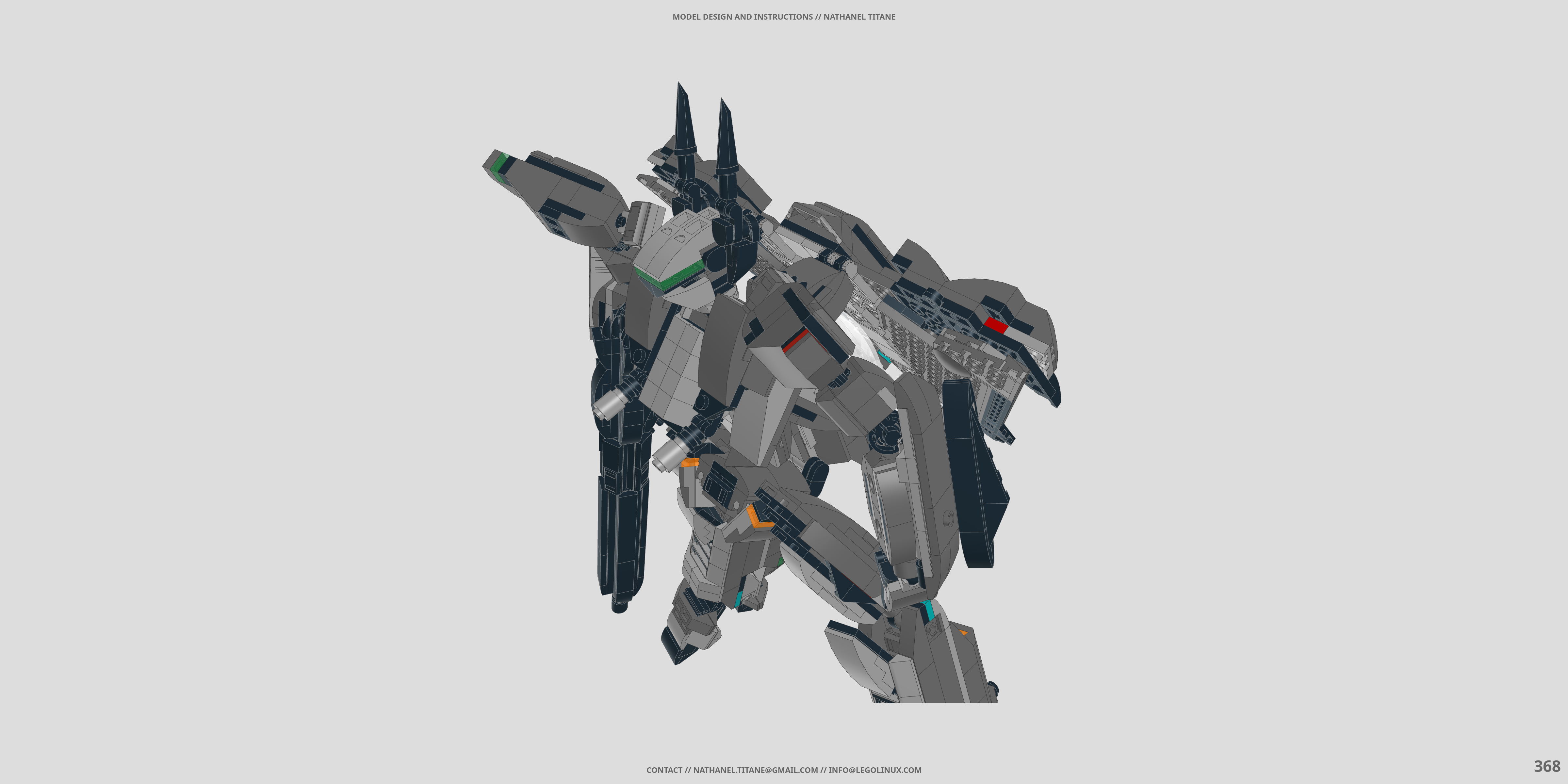 VF-171 NIGHTMARE PLUS // BATTROID LEGO® MOC - Instruction Sample - Page 6