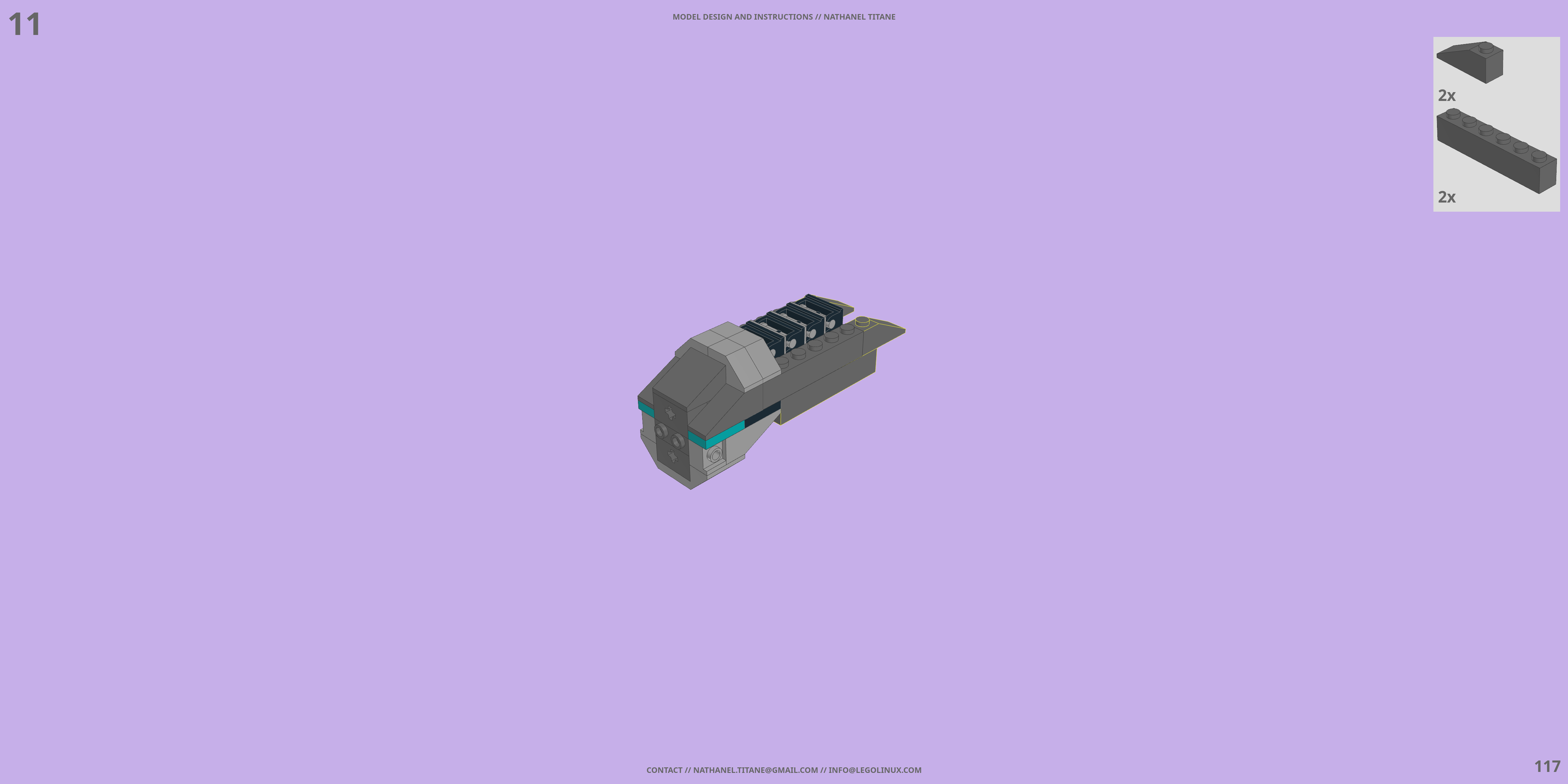 VF-171 NIGHTMARE PLUS // FIGHTER LEGO® MOC - Instruction Sample - Page 4