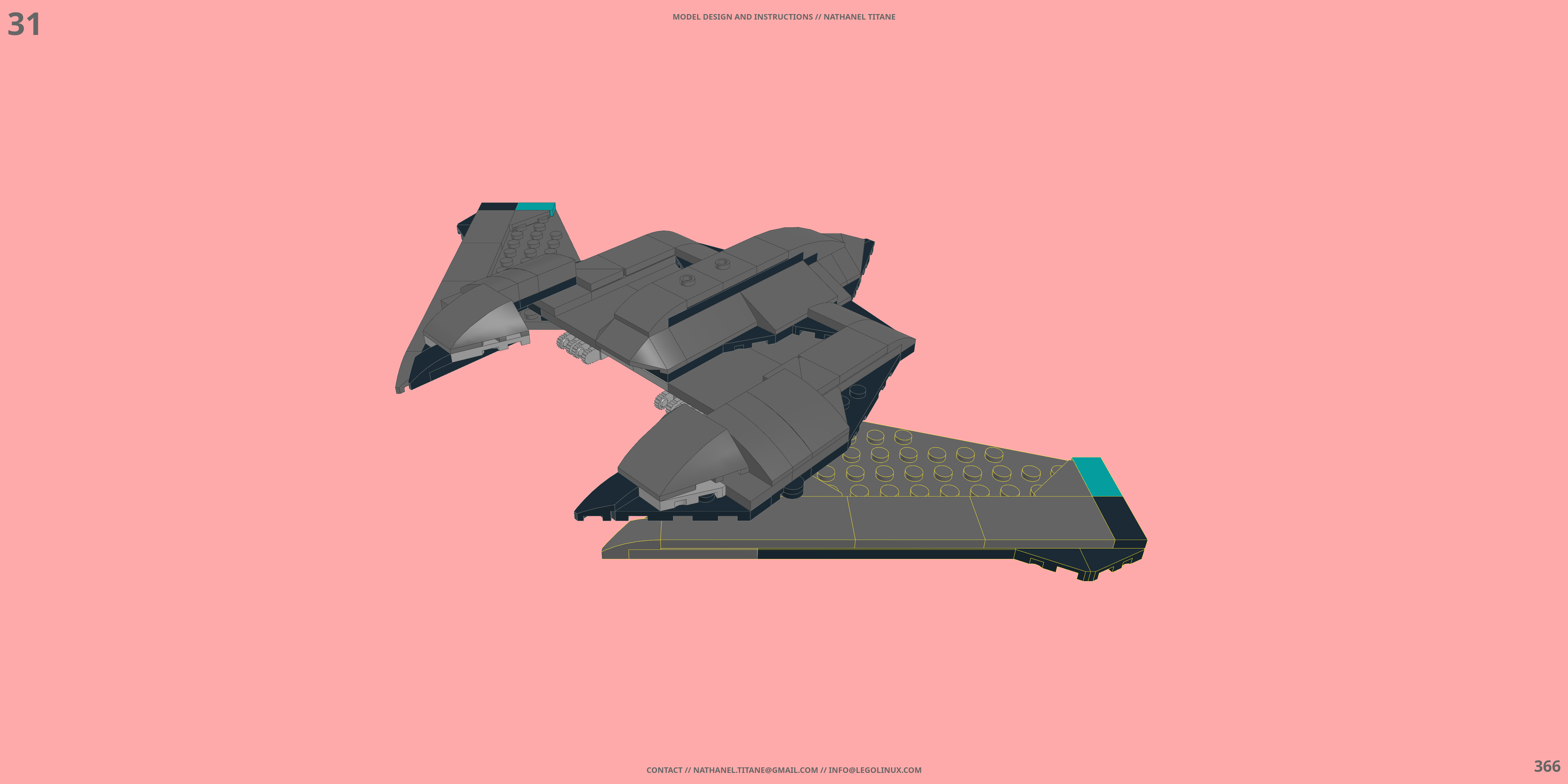 VF-171 NIGHTMARE PLUS // FIGHTER LEGO® MOC - Instruction Sample - Page 6