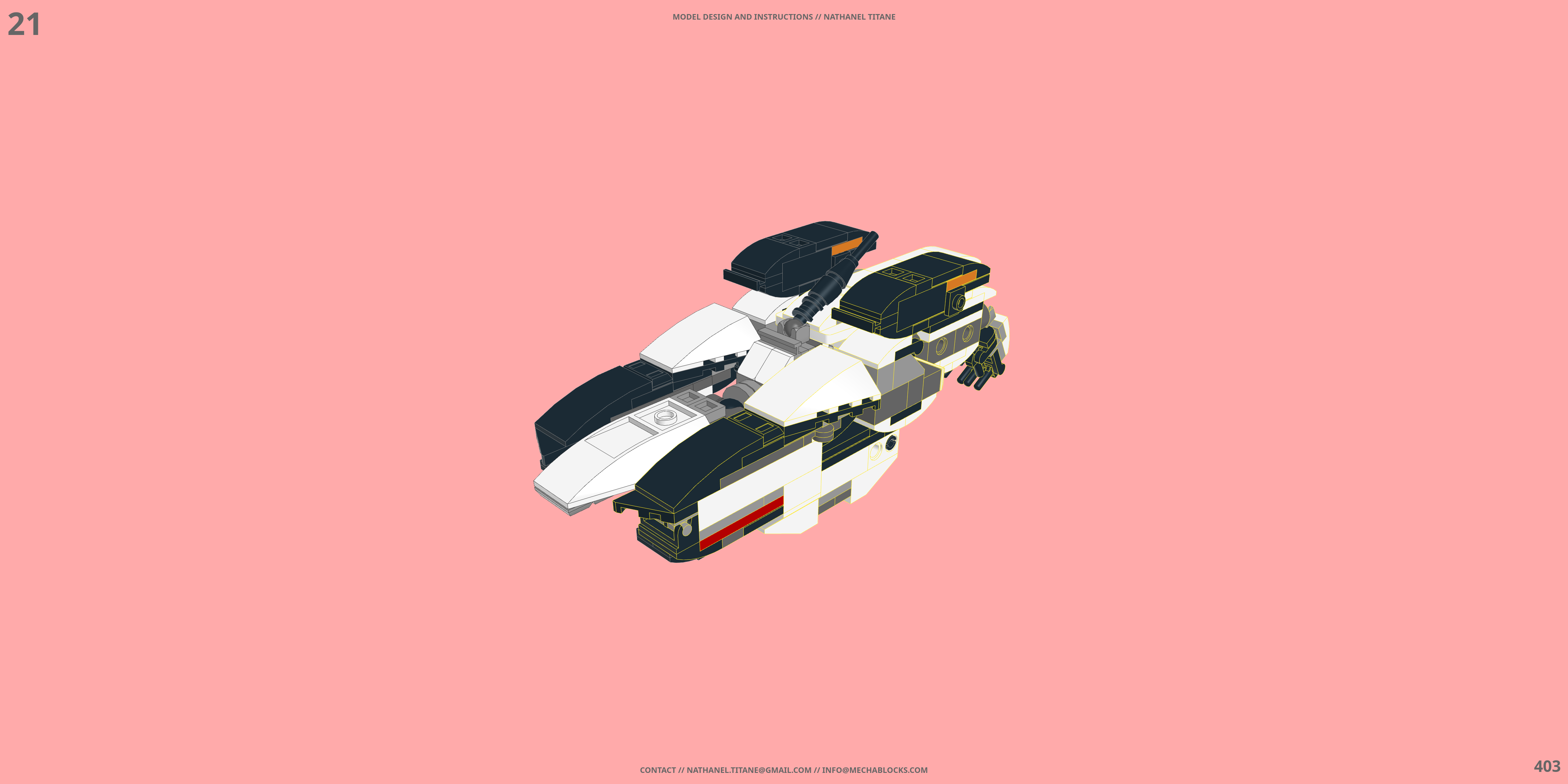 VF-19S EXCALIBUR // SUPER FIGHTER LEGO® MOC - Instruction Sample - Page 6