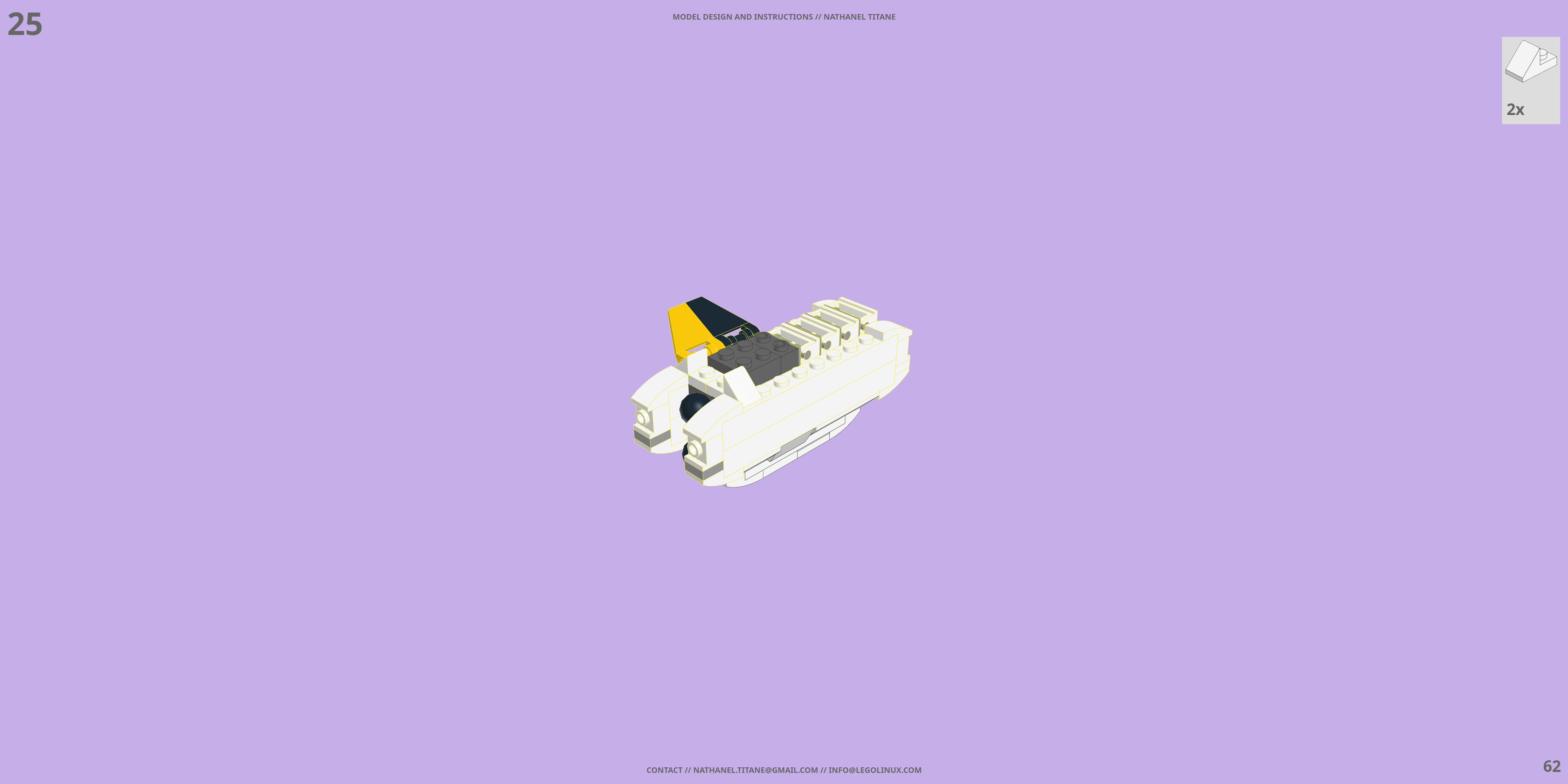 VF-1S VALKYRIE // FIGHTER LEGO® MOC - Instruction Sample - Page 3