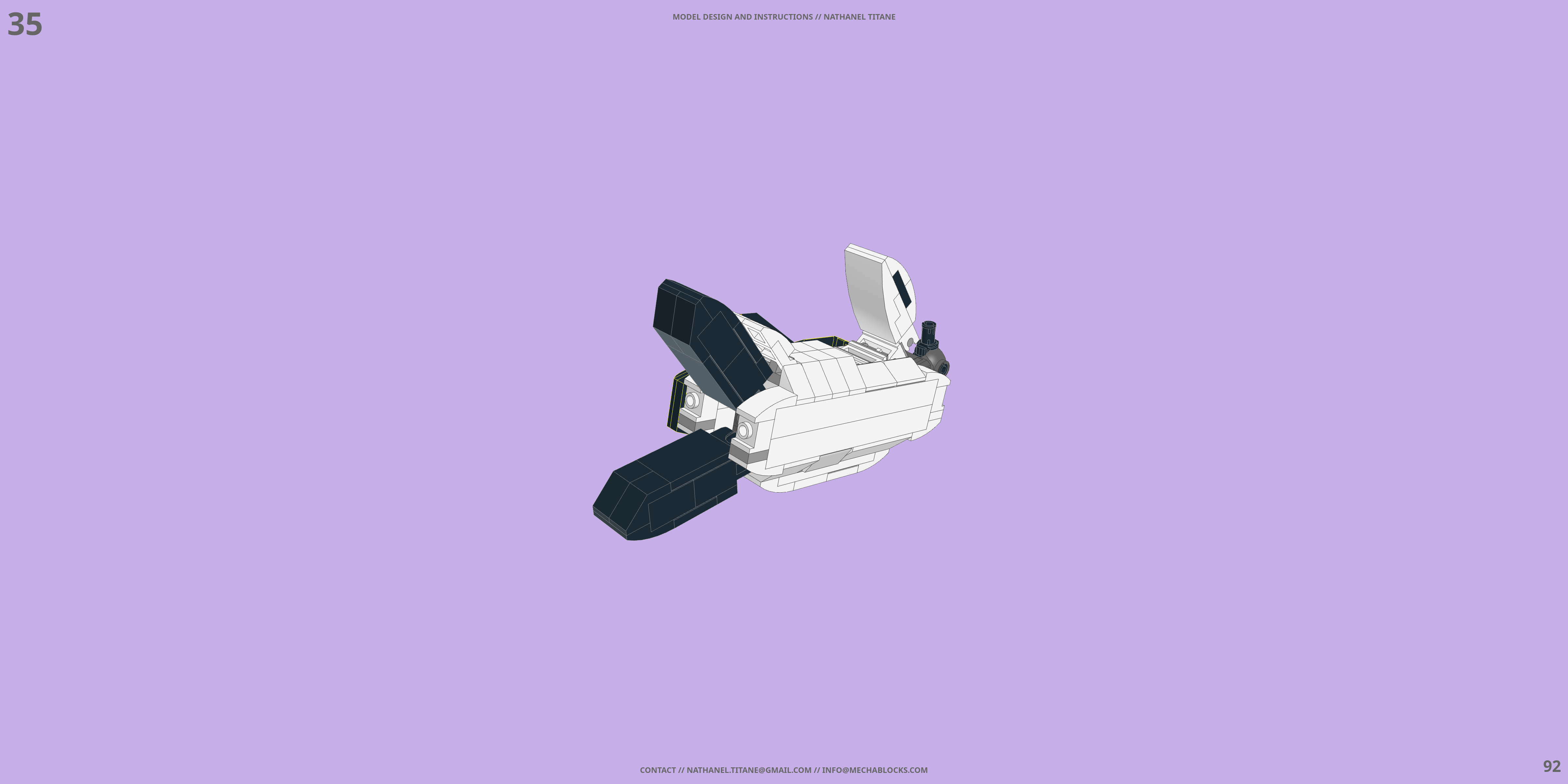 VF-1S VALKYRIE // SUPER GERWALK LEGO® MOC - Instruction Sample - Page 3