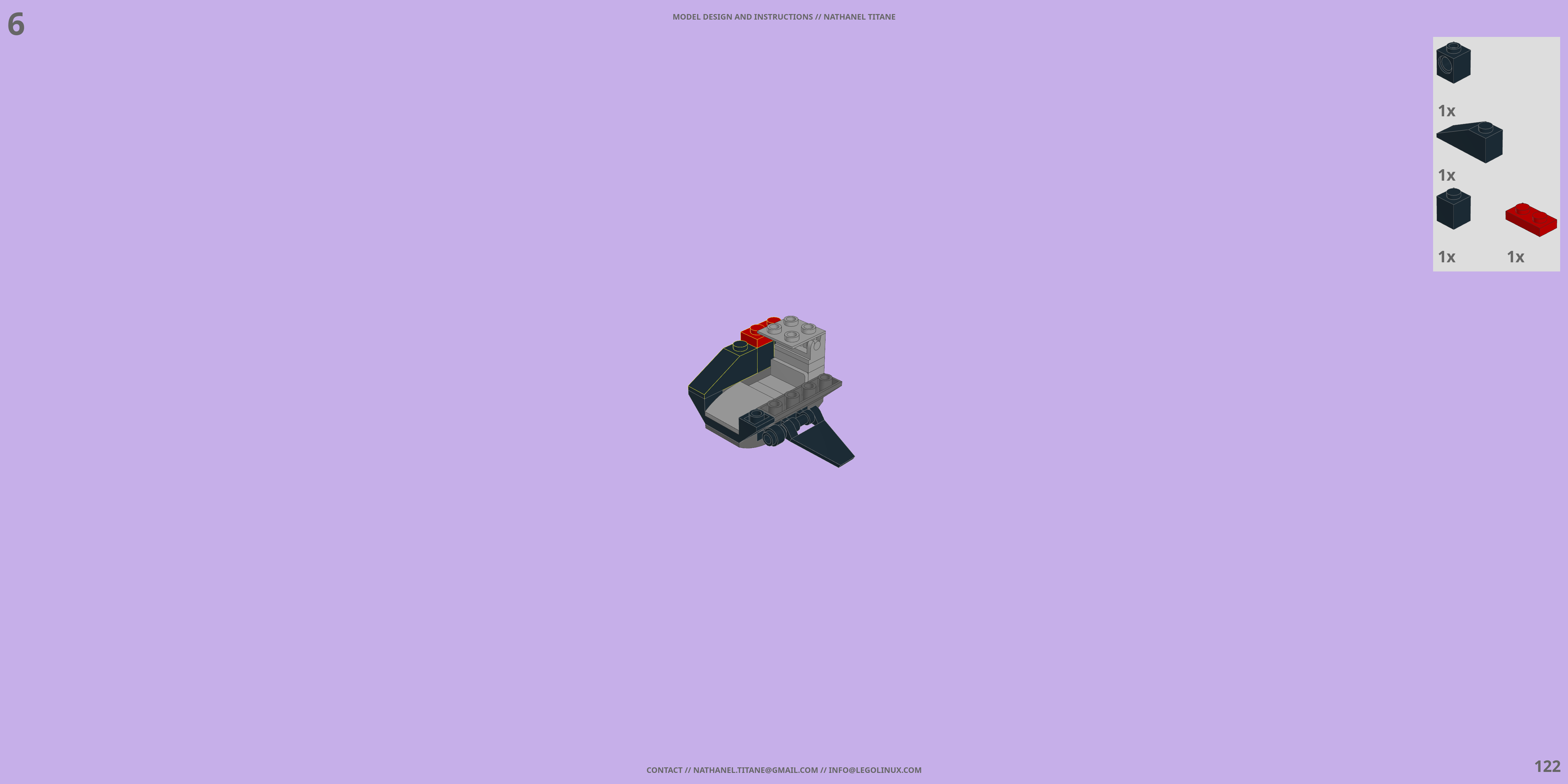 VF-22 STURMVOGEL // FIGHTER LEGO® MOC - Instruction Sample - Page 3