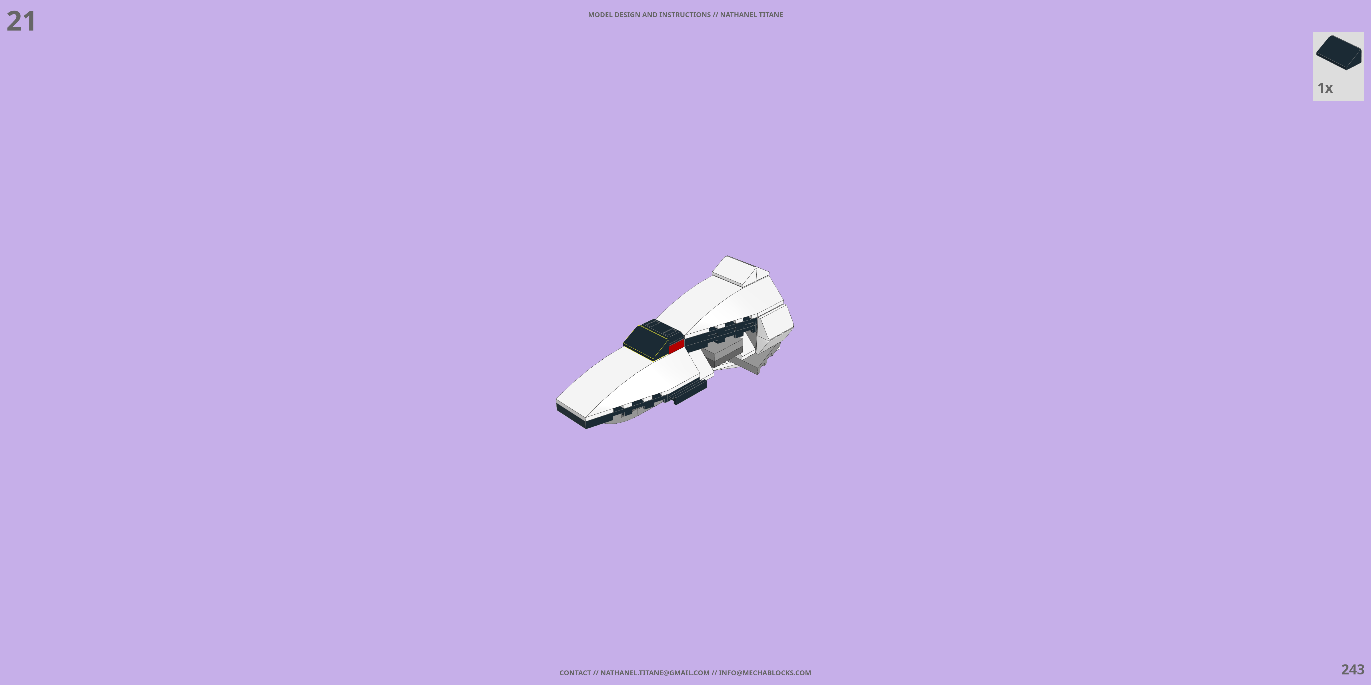 VF-22 STURMVOGEL // FIGHTER LEGO® MOC - Instruction Sample - Page 5