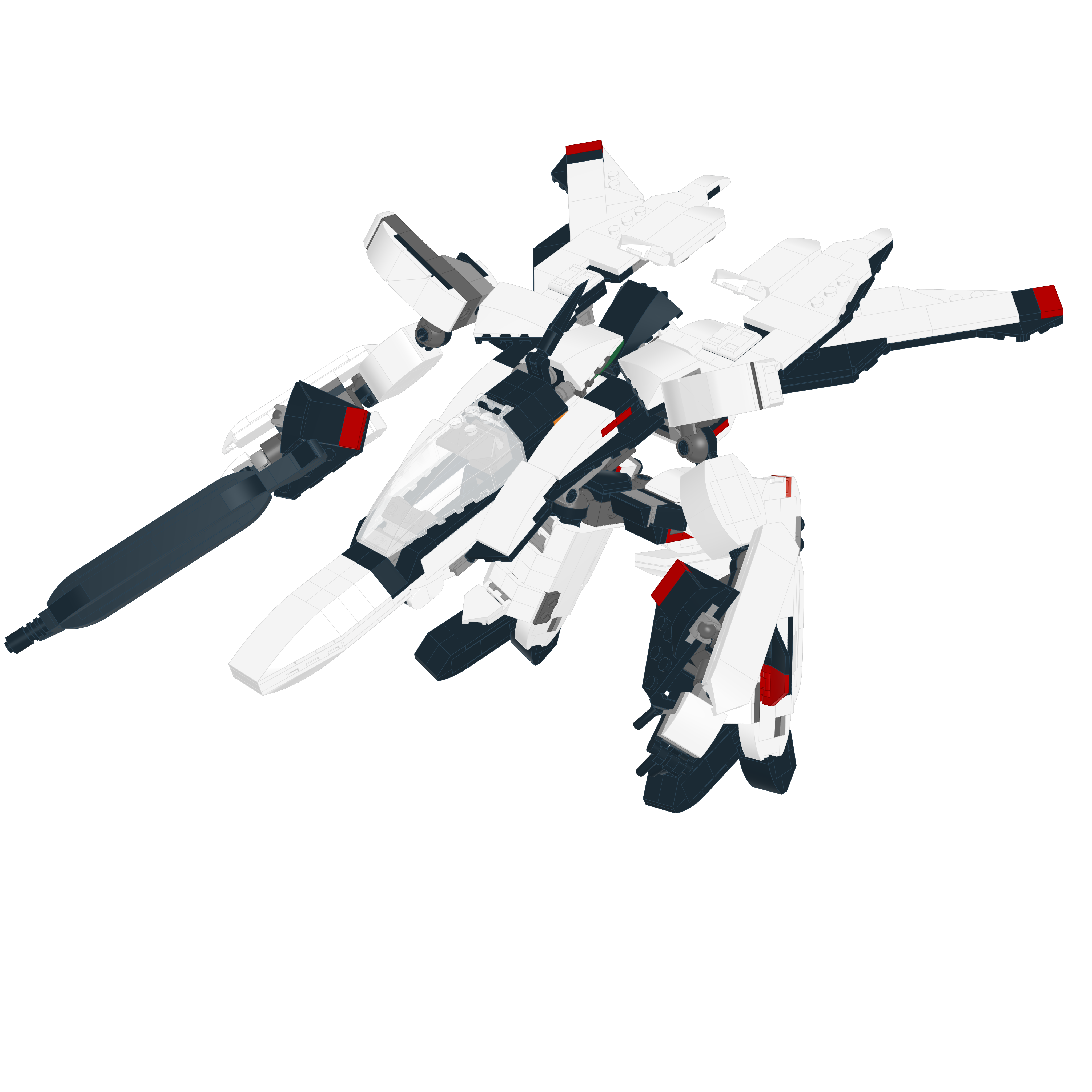VF-5000 STAR MIRAGE // FIGHTER LEGO® MOC - GERWALK