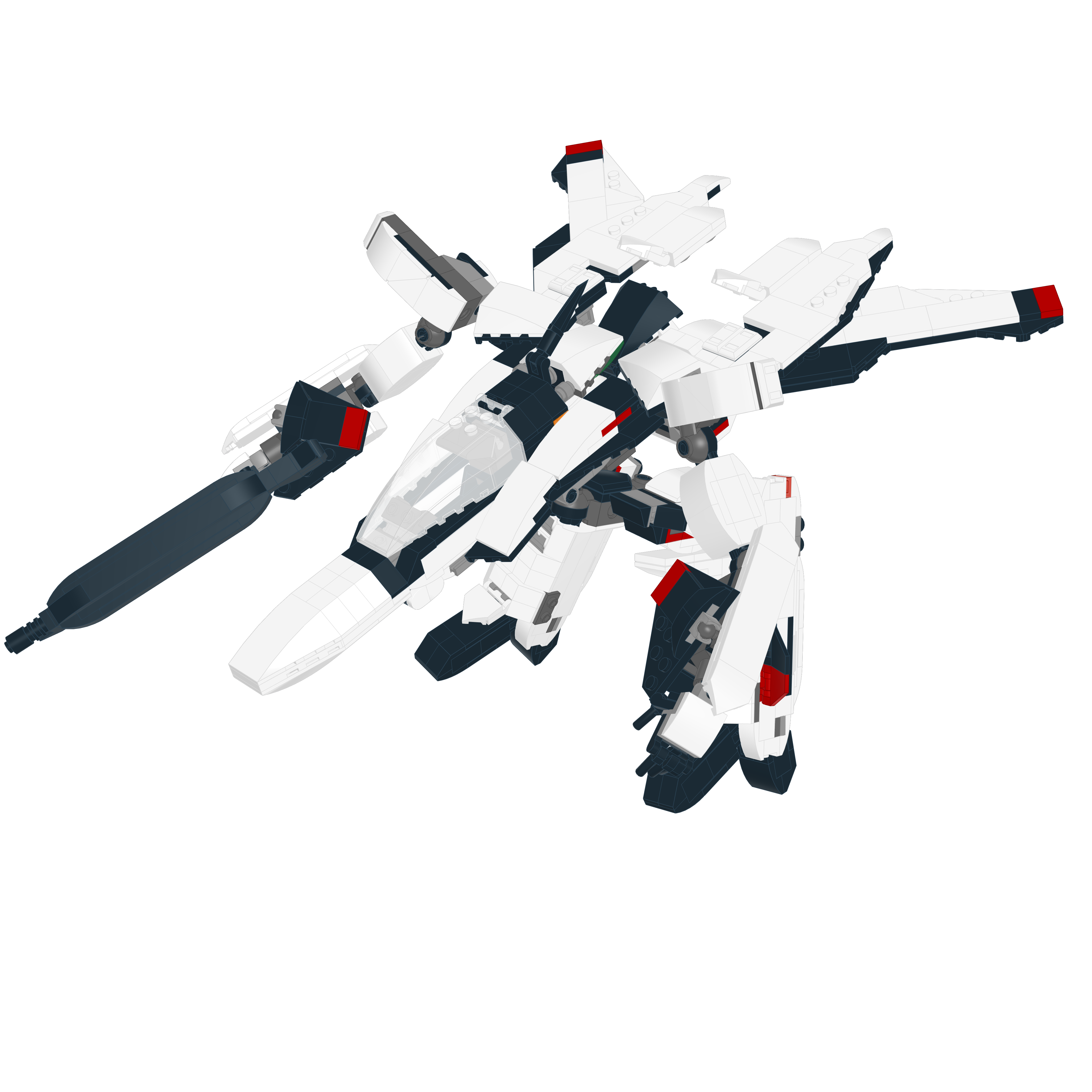 VF-5000 STAR MIRAGE // BATTROID LEGO® MOC - GERWALK
