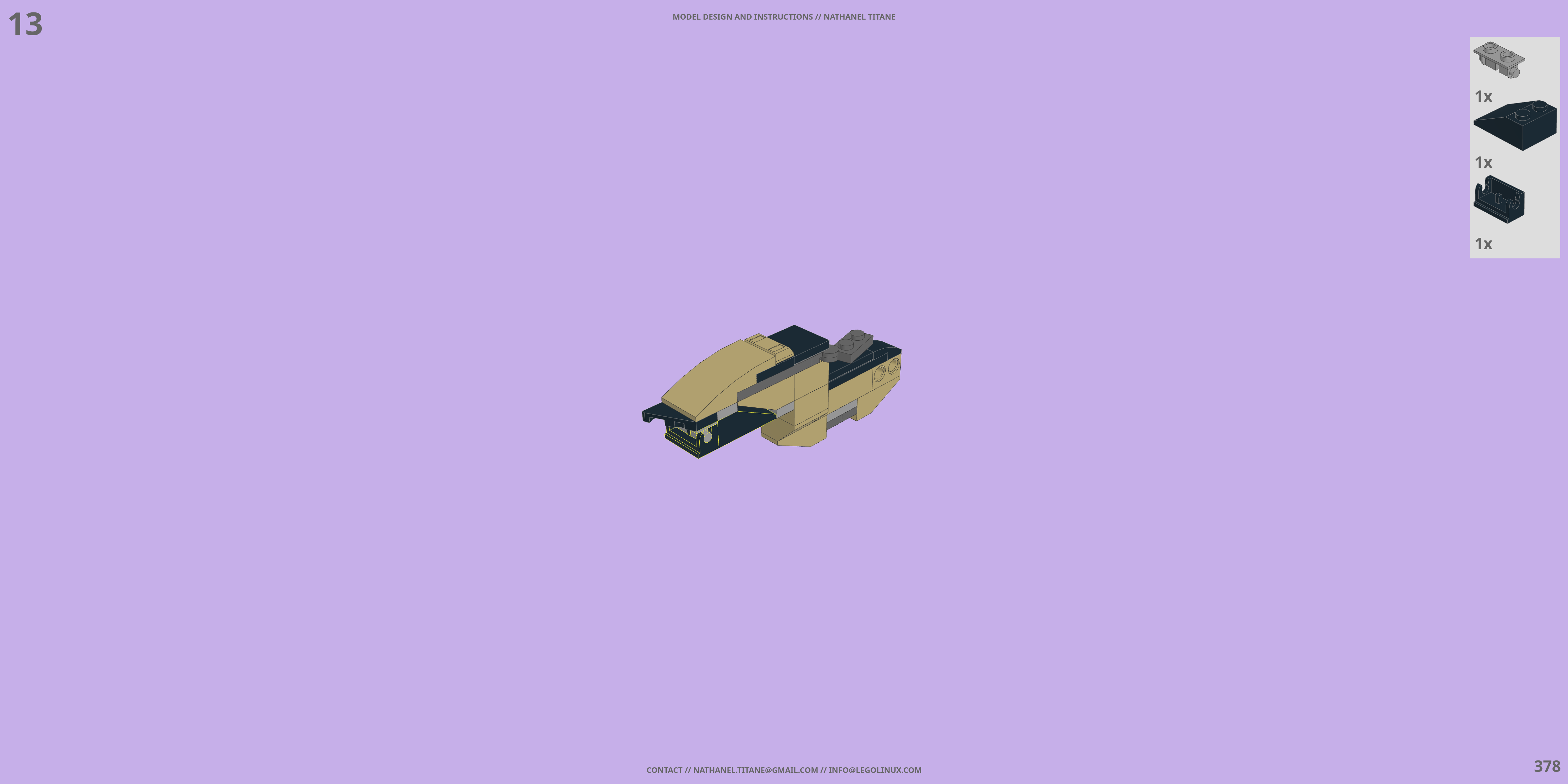 YF-19S ALPHA ONE // SUPER BATTROID LEGO® MOC - Instruction Sample - Page 6