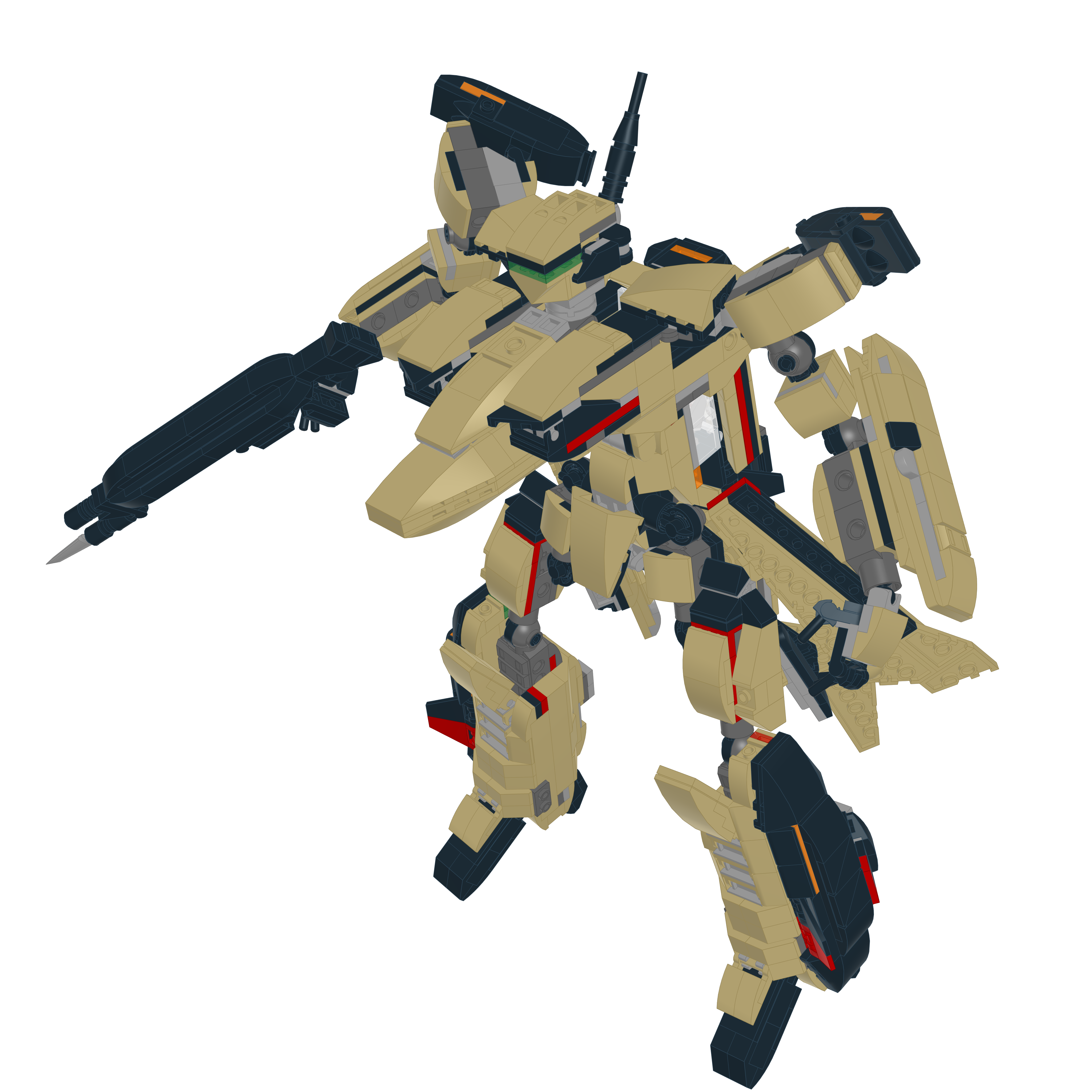 YF-19 ALPHA ONE // BATTROID LEGO® MOC - BATTROID