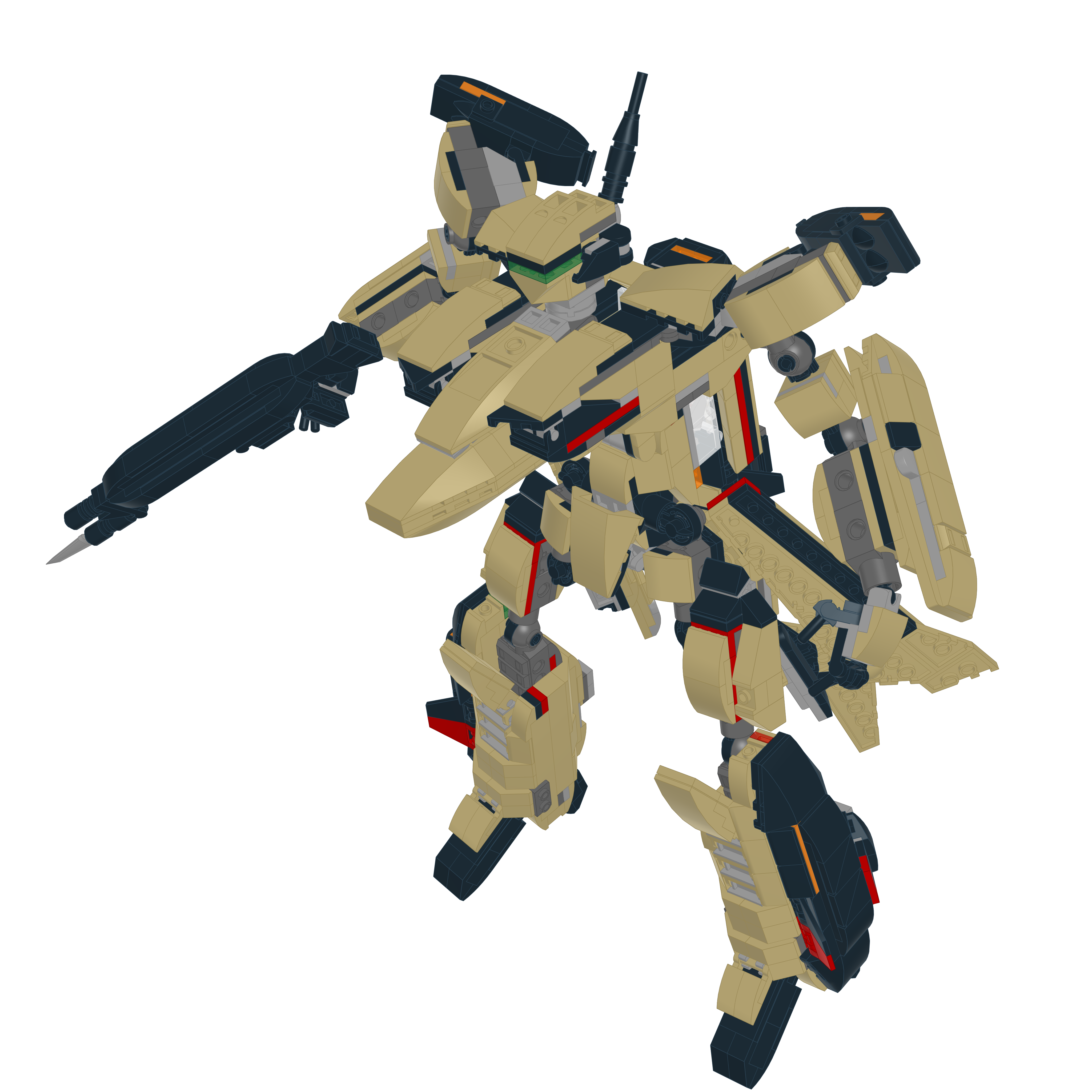 YF-19S ALPHA ONE // SUPER GERWALK LEGO® MOC - BATTROID