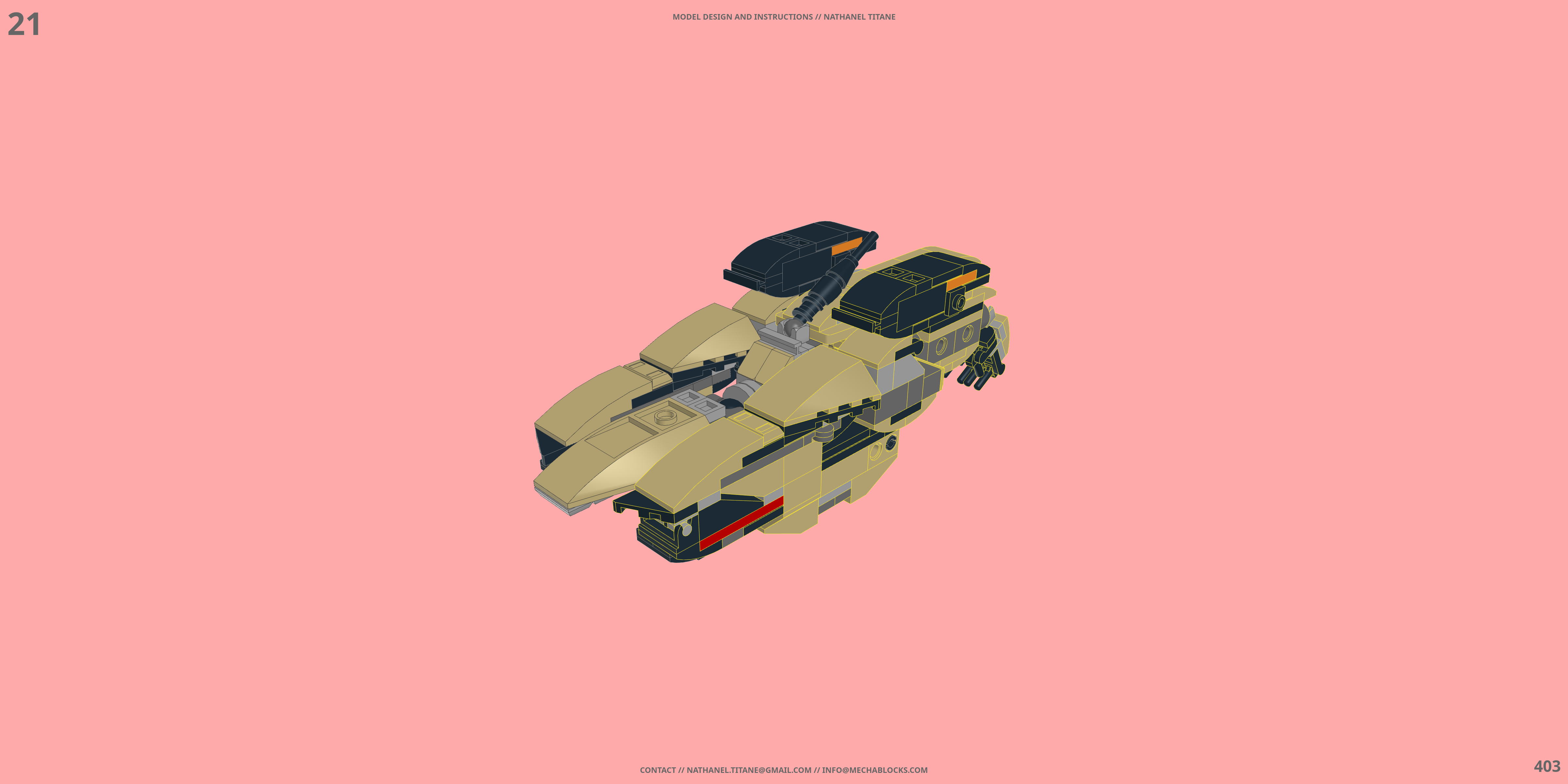 YF-19S ALPHA ONE // SUPER FIGHTER LEGO® MOC - Instruction Sample - Page 6