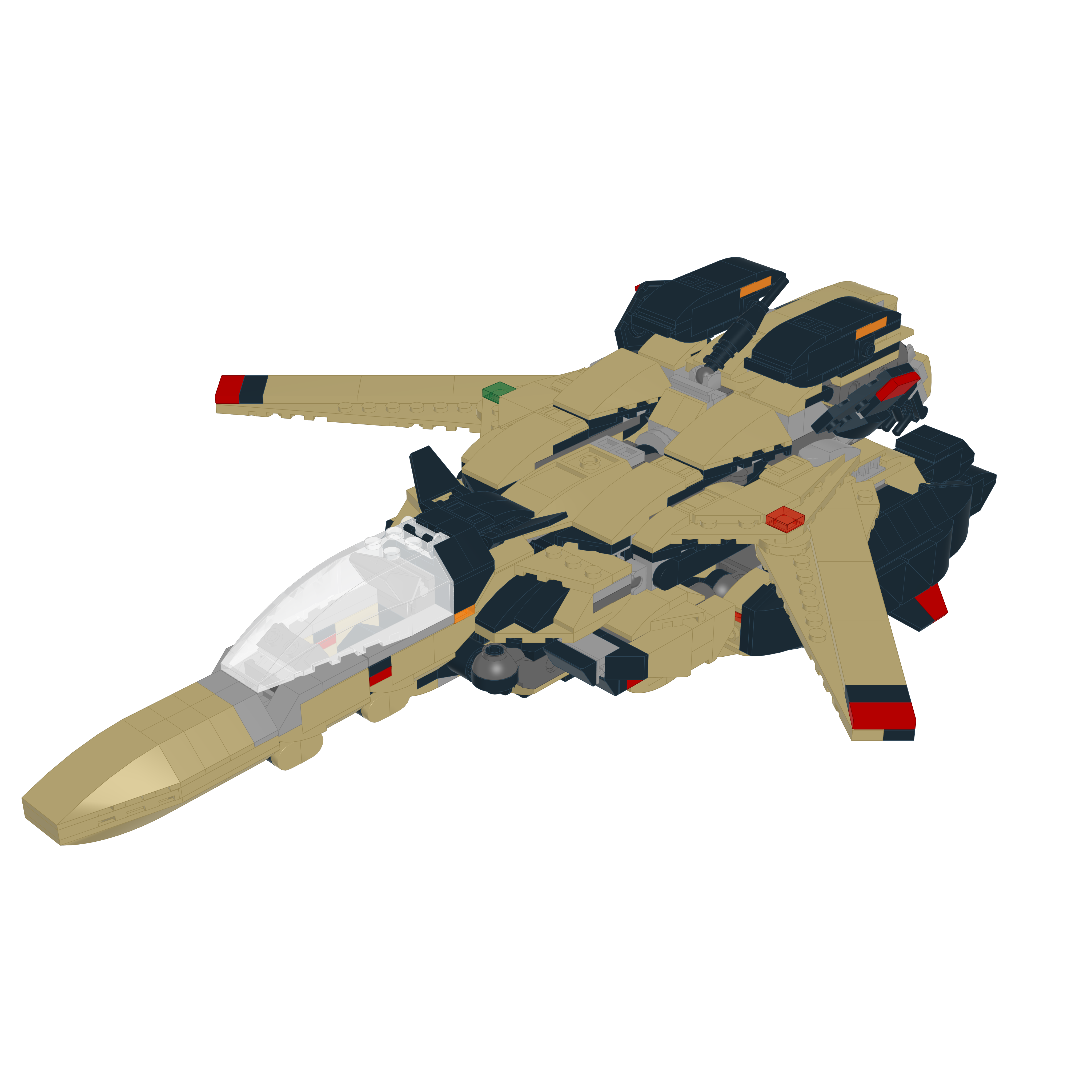 YF-19S ALPHA ONE // SUPER BATTROID LEGO® MOC - FIGHTER