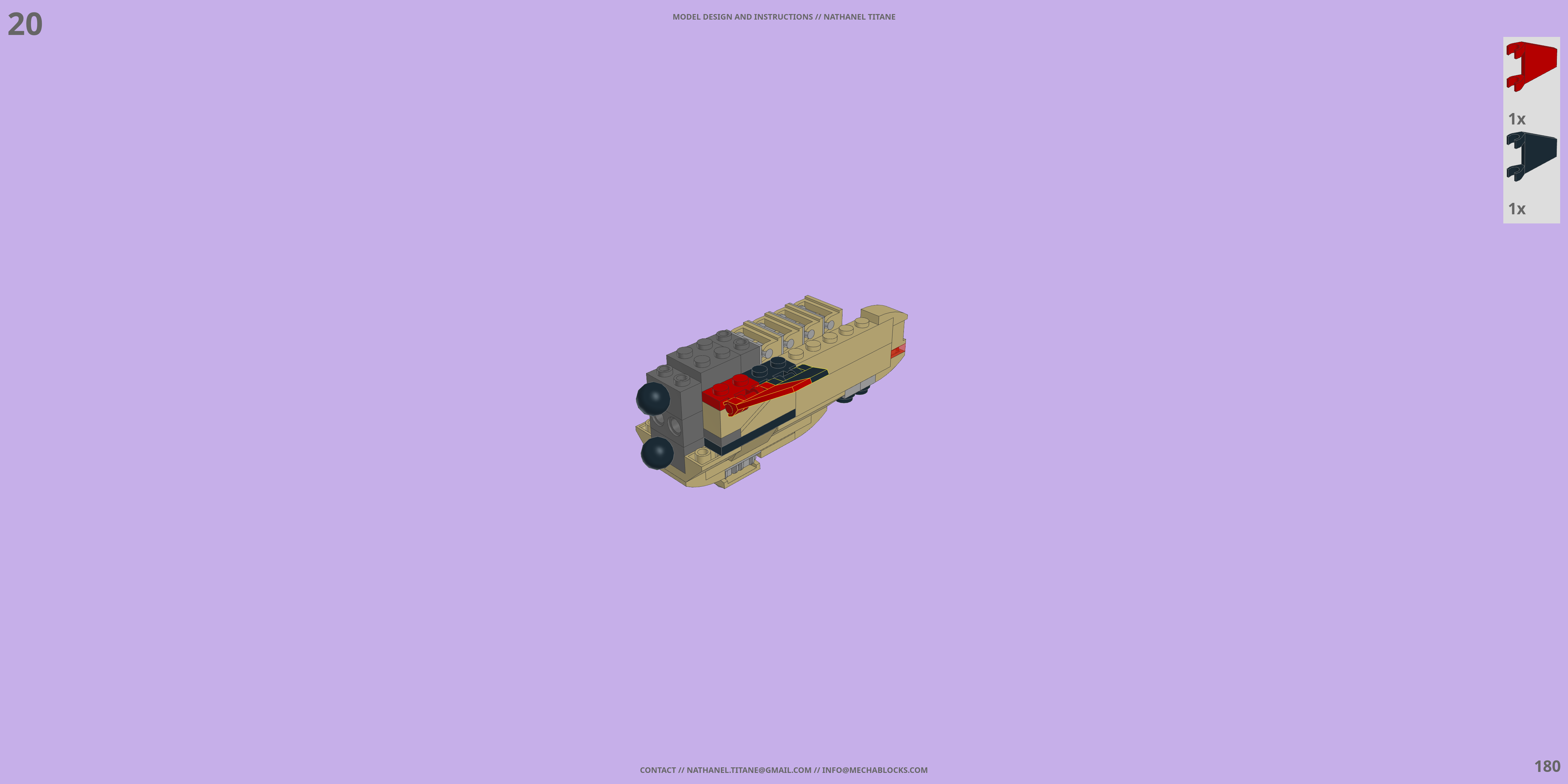 YF-19S ALPHA ONE // FIGHTER LEGO® MOC - Instruction Sample - Page 5