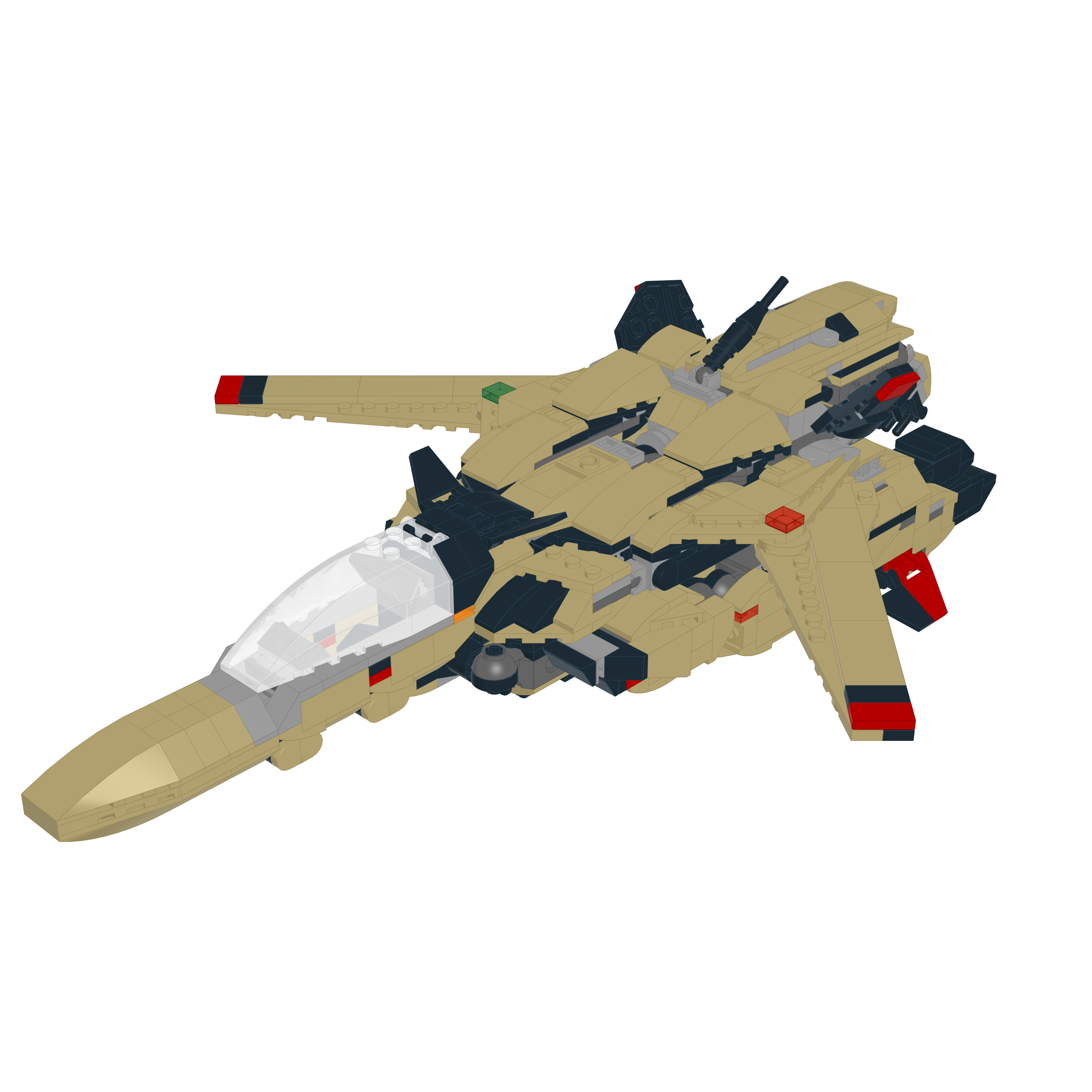 YF-19 ALPHA ONE // BATTROID LEGO® MOC - FIGHTER