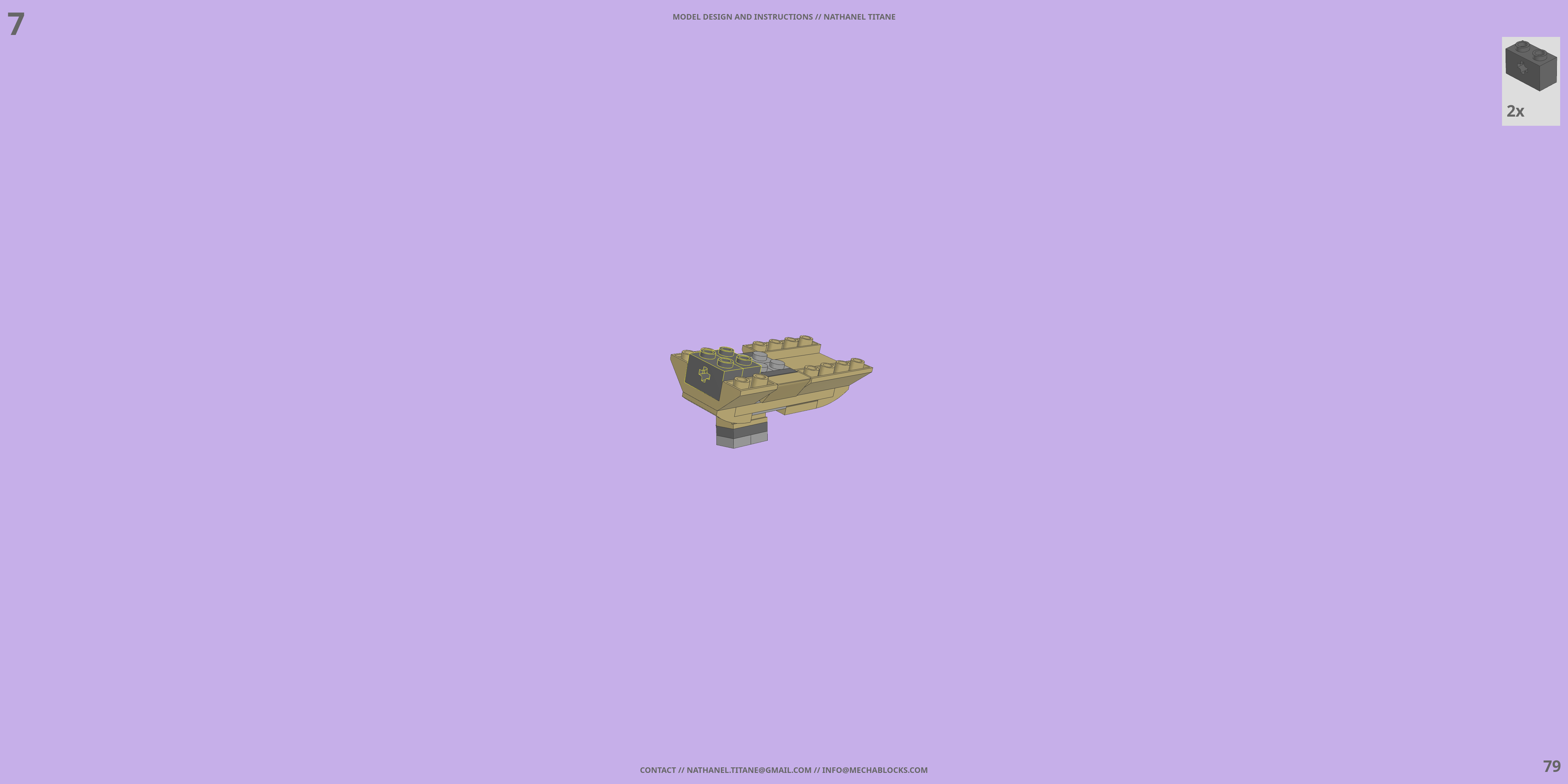 YF-19S ALPHA ONE // SUPER GERWALK LEGO® MOC - Instruction Sample - Page 2