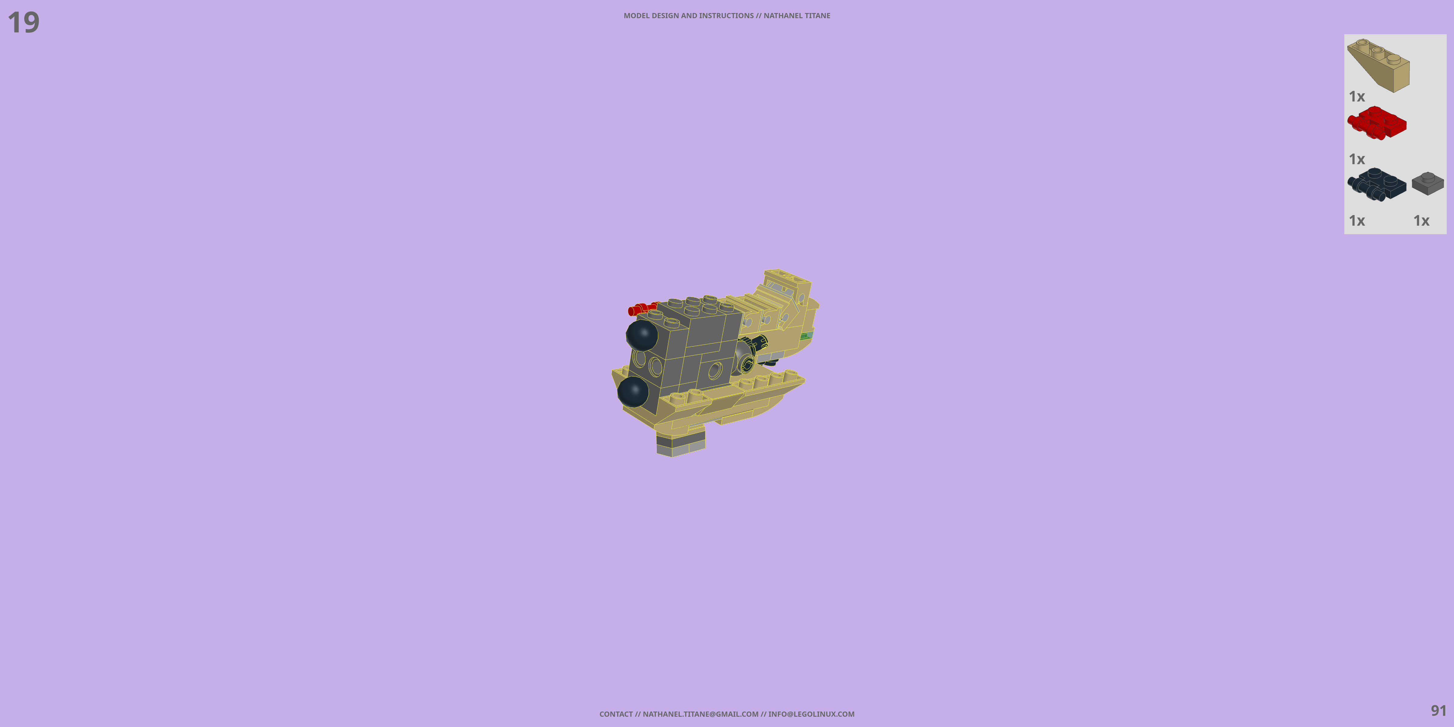 YF-19S ALPHA ONE // SUPER GERWALK LEGO® MOC - Instruction Sample - Page 3
