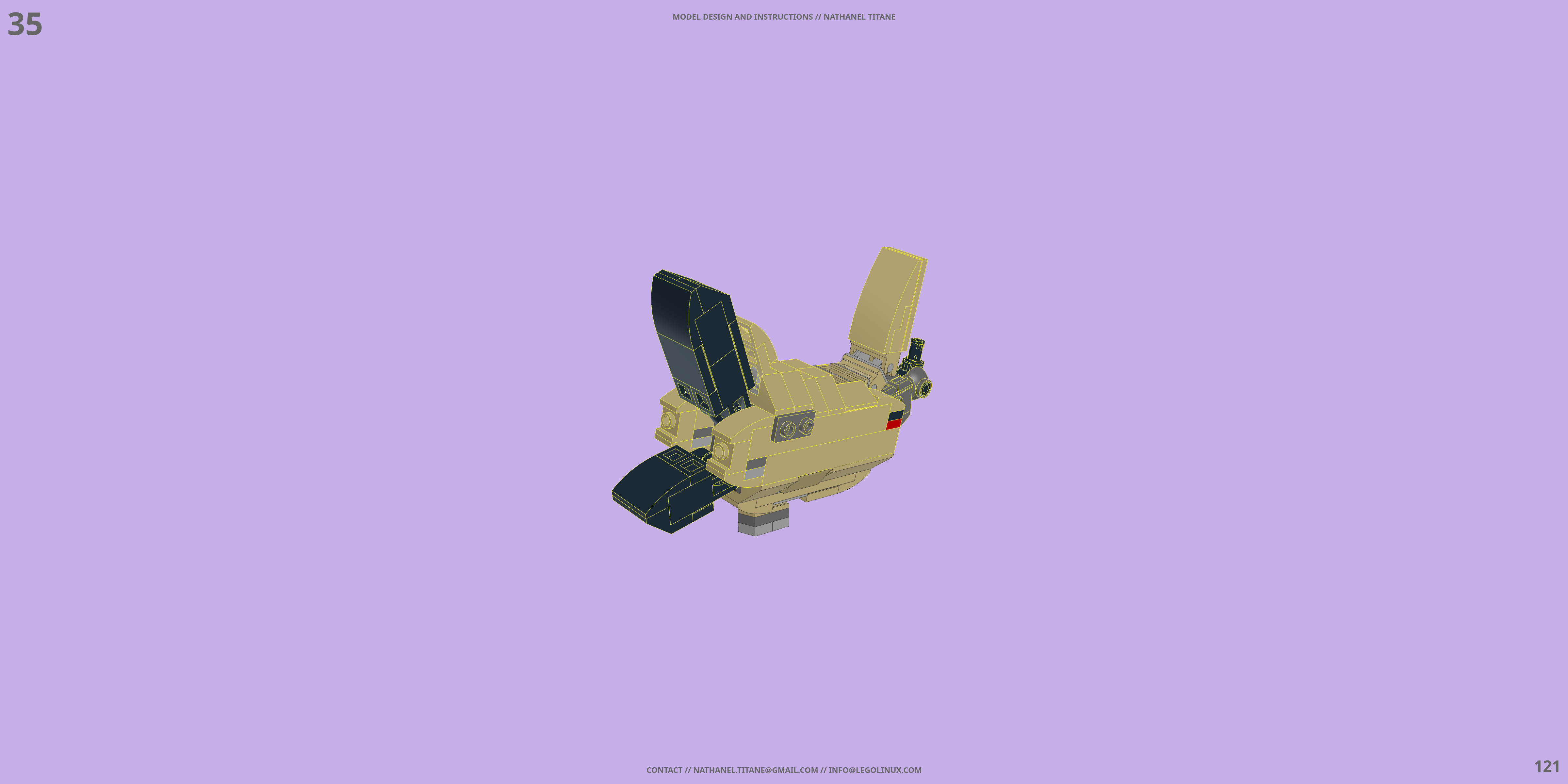 YF-19S ALPHA ONE // SUPER GERWALK LEGO® MOC - Instruction Sample - Page 4
