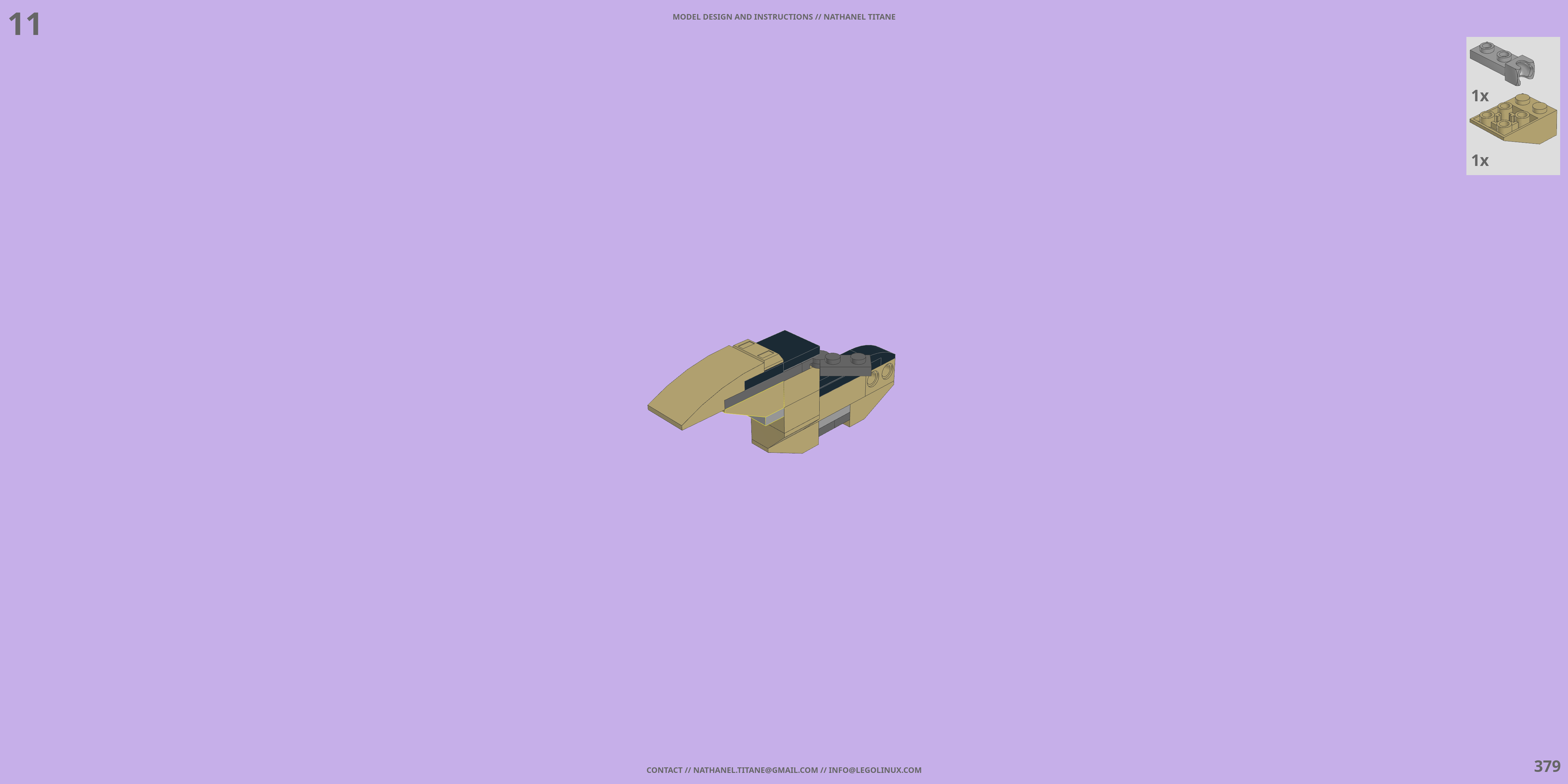 YF-19S ALPHA ONE // SUPER GERWALK LEGO® MOC - Instruction Sample - Page 6