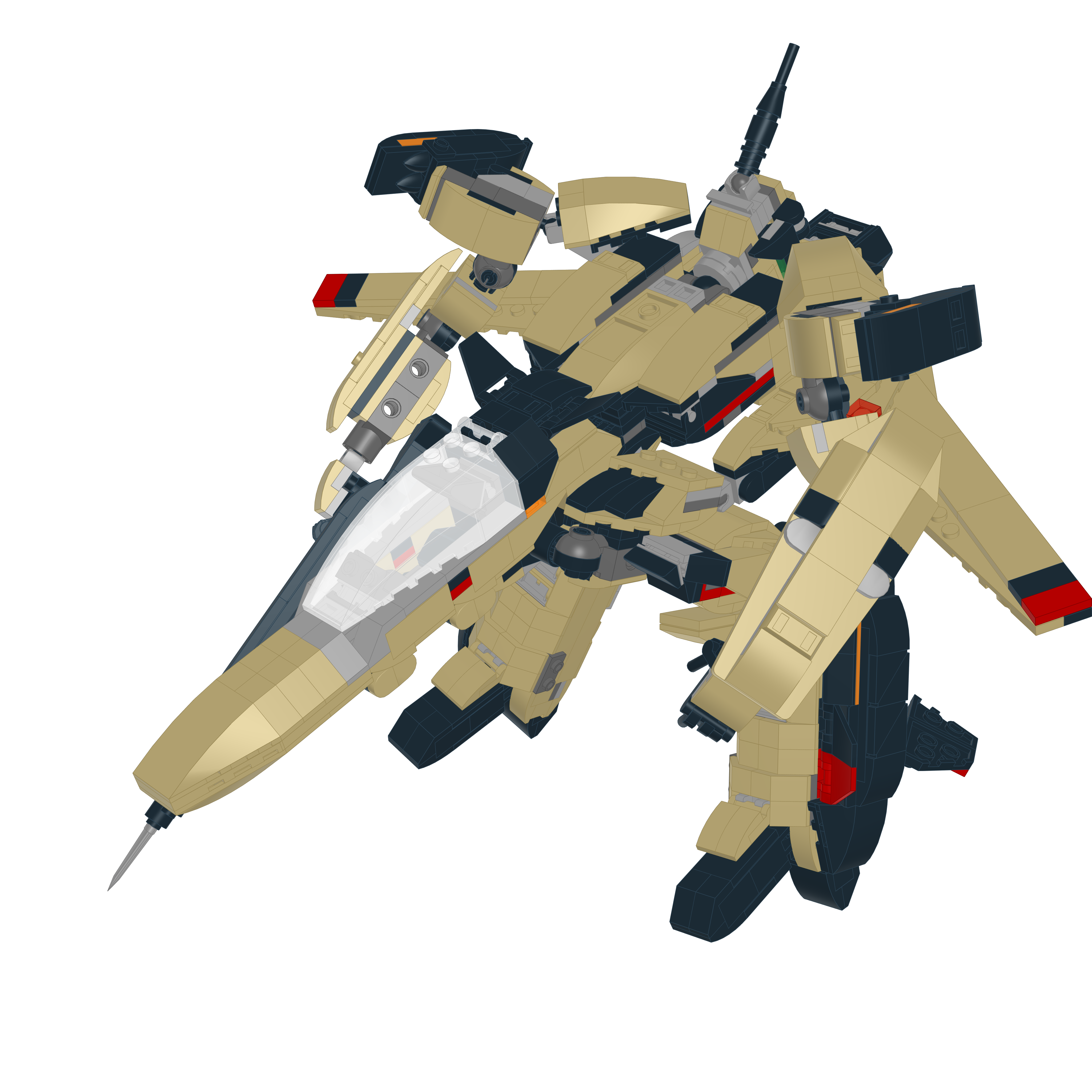 YF-19S ALPHA ONE // SUPER GERWALK LEGO® MOC - GERWALK