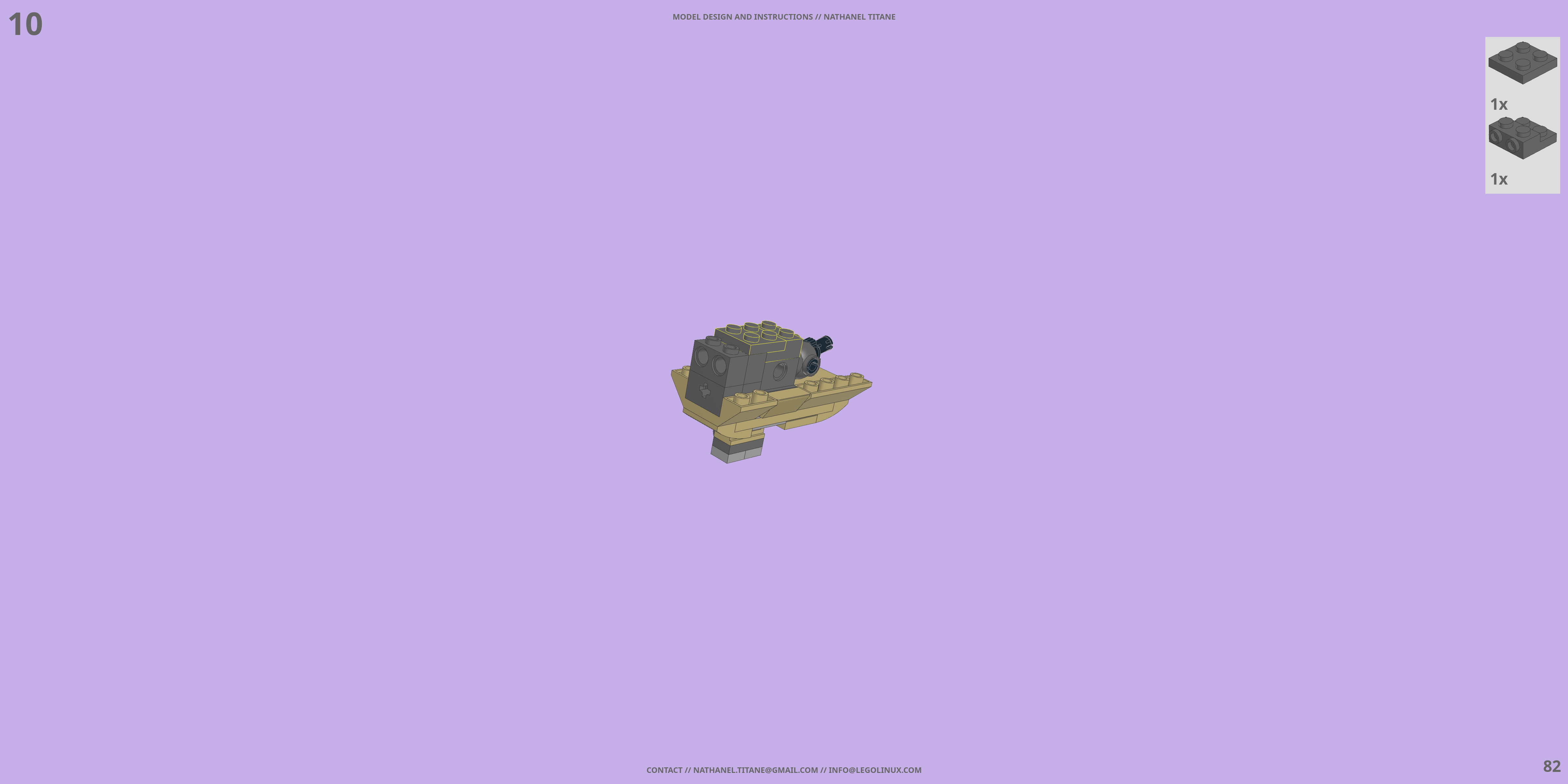 YF-19S ALPHA ONE // GERWALK LEGO® MOC - Instruction Sample - Page 3