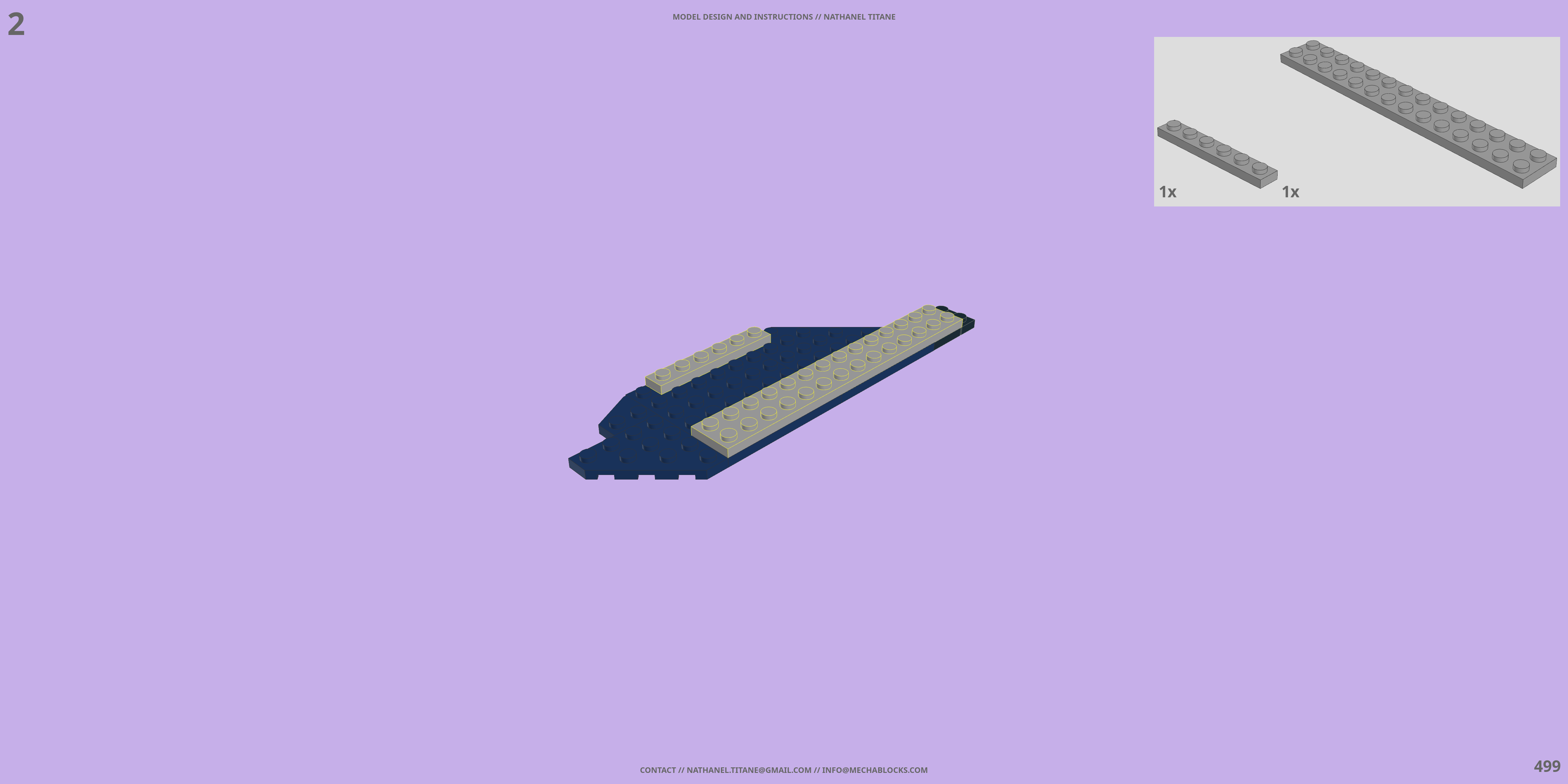 YF-22 OMEGA ONE // FIGHTER LEGO® MOC - Instruction Sample - Page 6
