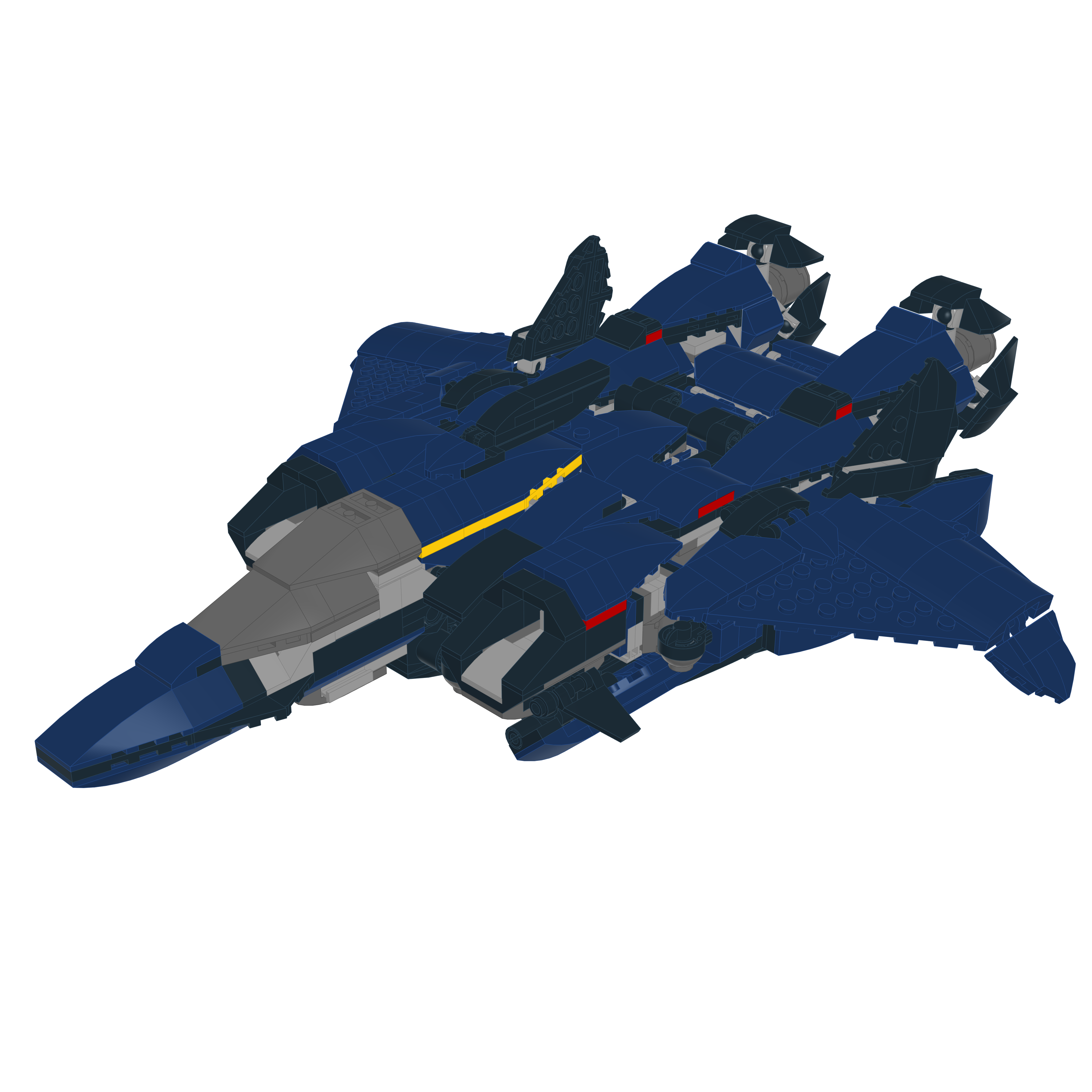 YF-22 OMEGA ONE // GERWALK LEGO® MOC - FIGHTER