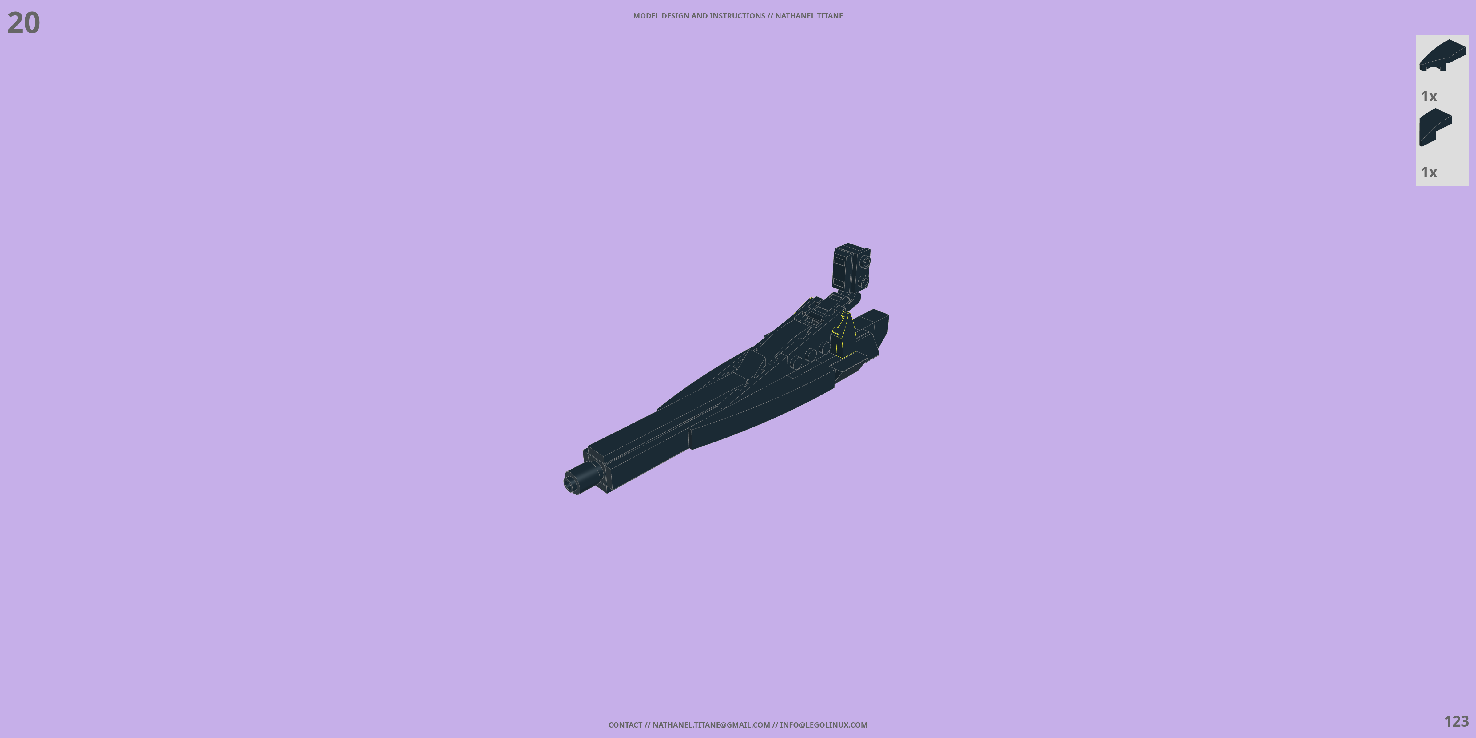 YF-22 OMEGA ONE // GERWALK LEGO® MOC - Instruction Sample - Page 3