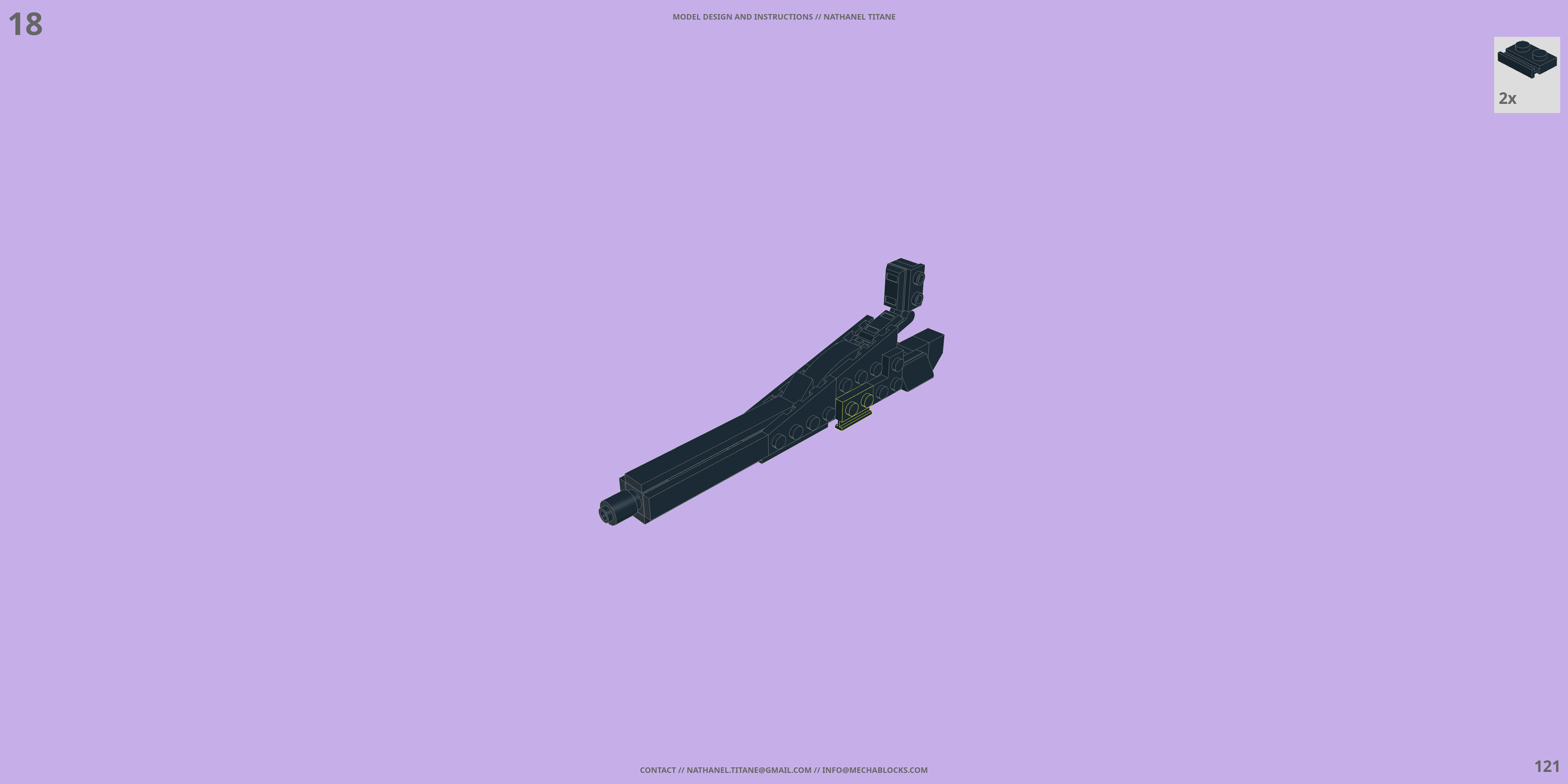 YF-22 OMEGA ONE // GERWALK LEGO® MOC - Instruction Sample - Page 3